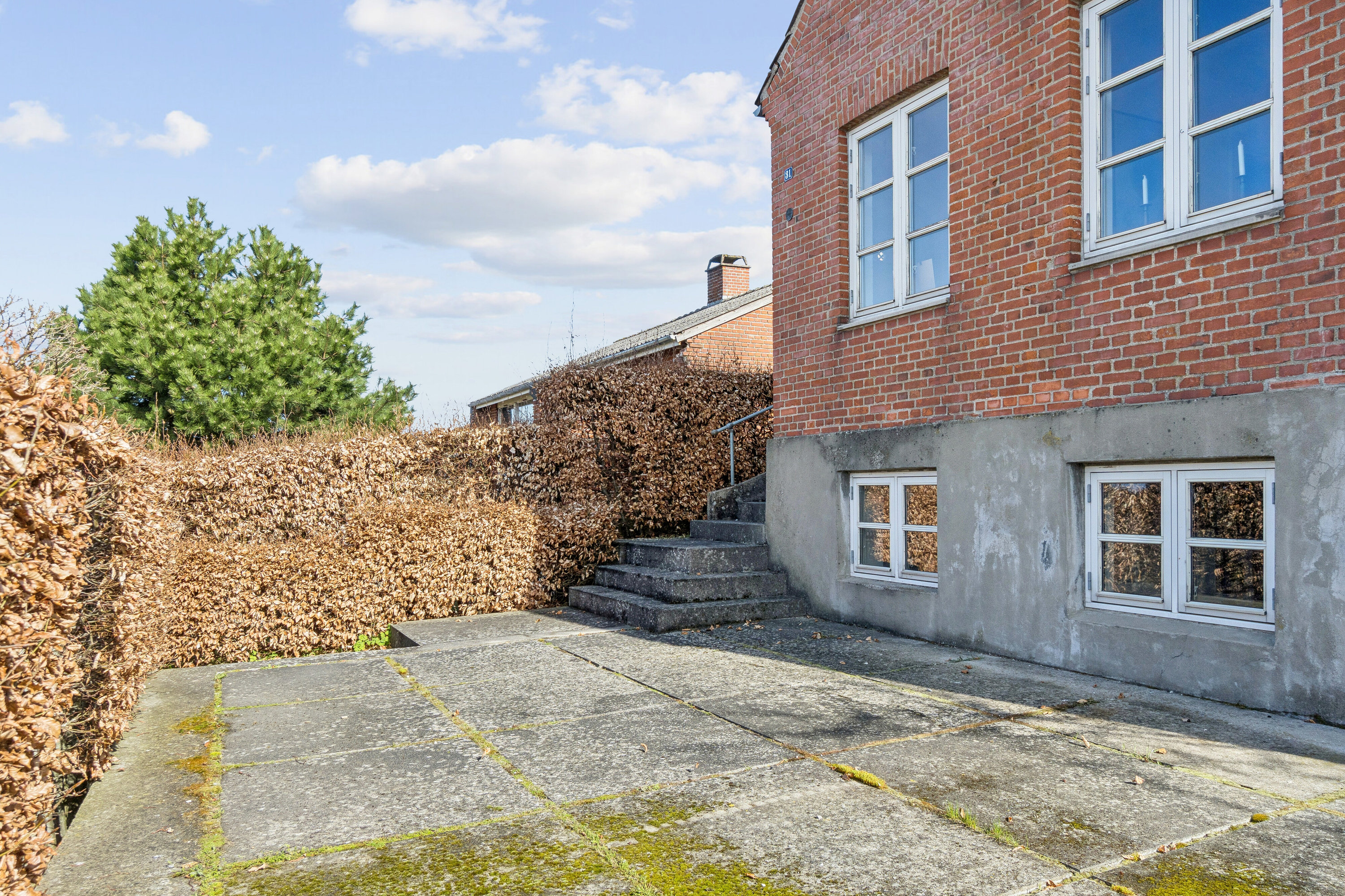 Fremhævet set fra haven billede i fuldskærmstilstand. Billede af Østergade 31, 4171 Glumsø