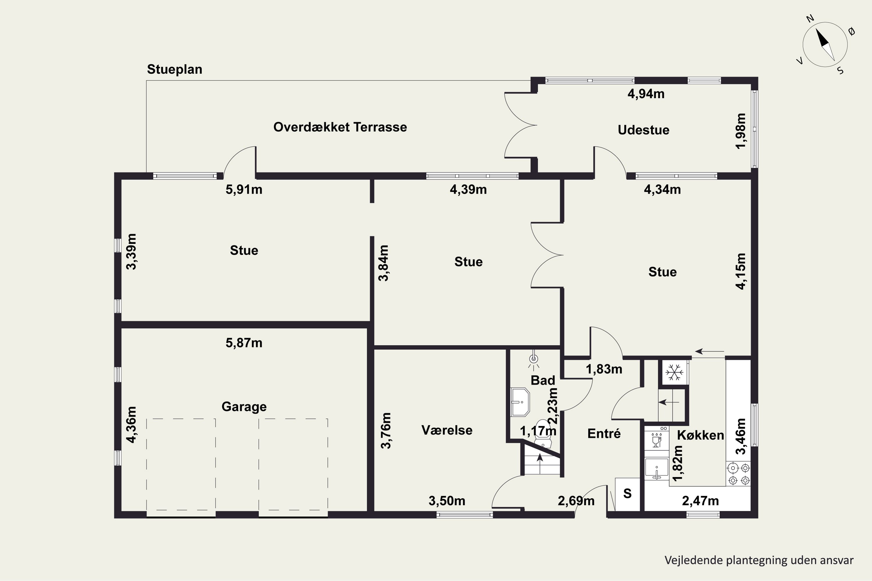 Plantegninger billede af Nr Redsøvej 2, Redsø, 9500 Hobro