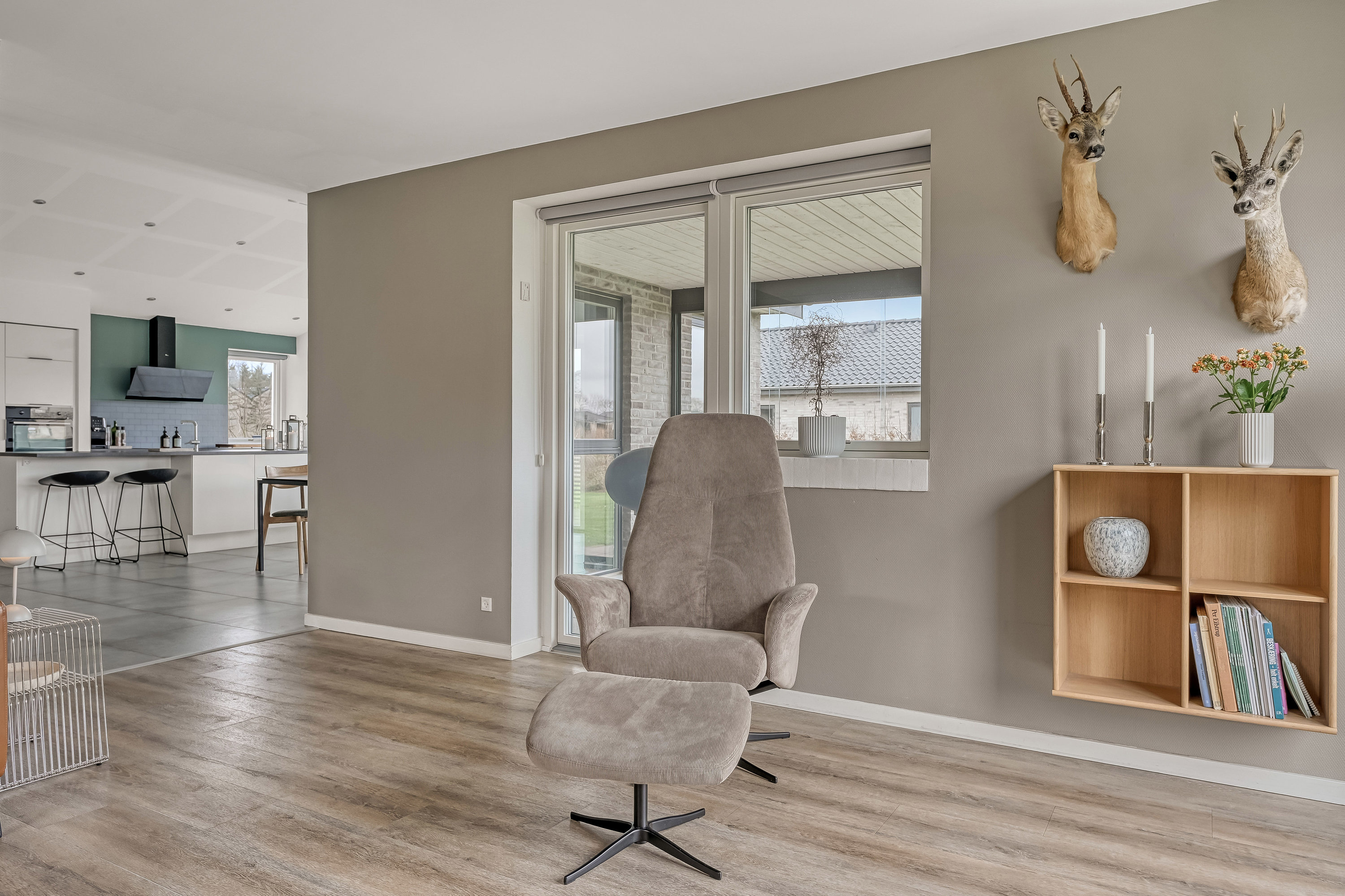 Fremhævet stue billede i fuldskærmstilstand. Billede af Frejasvej 64, 6840 Oksbøl