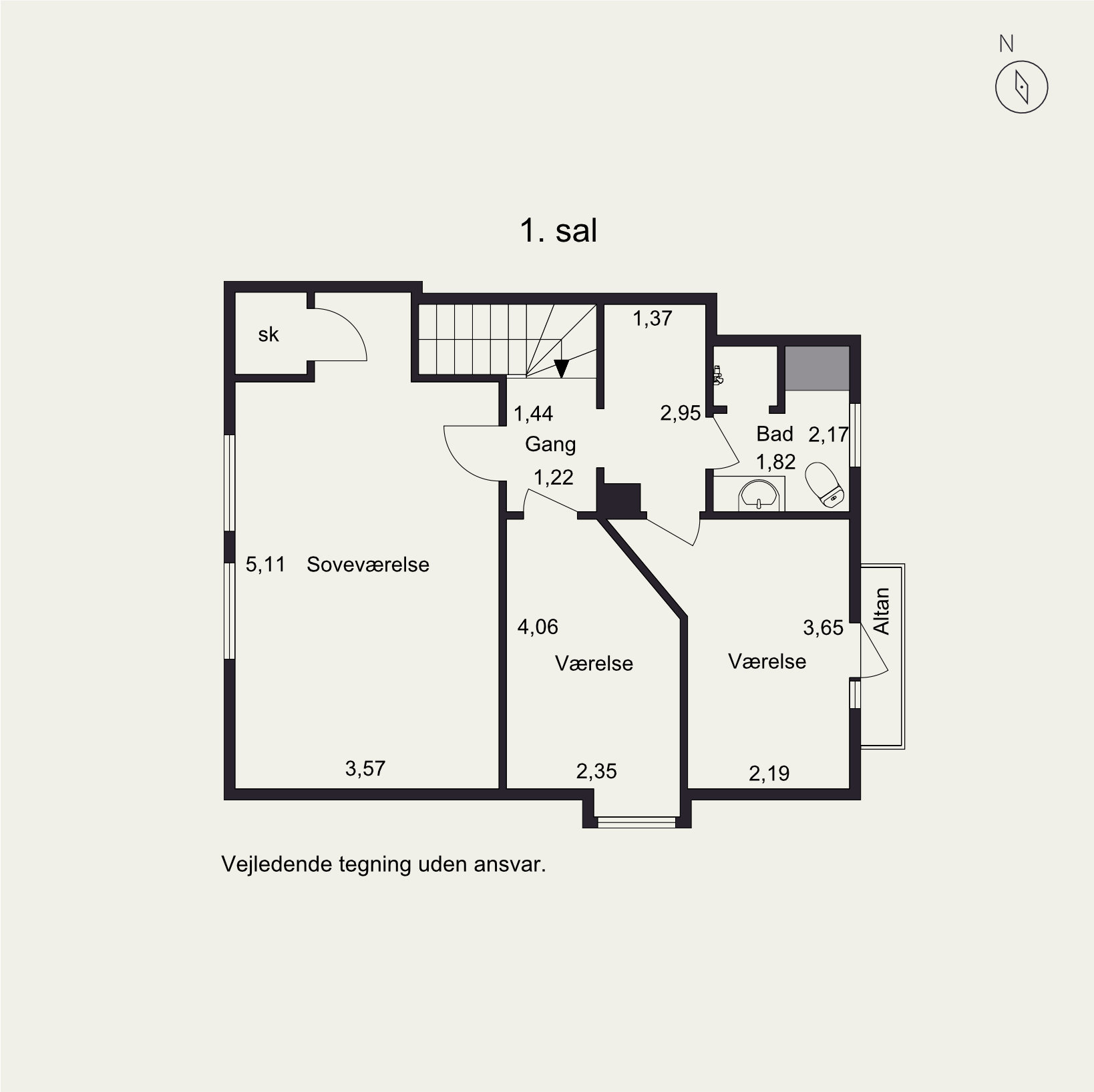 Plantegninger billede af Langelandsgade 11, 8700 Horsens