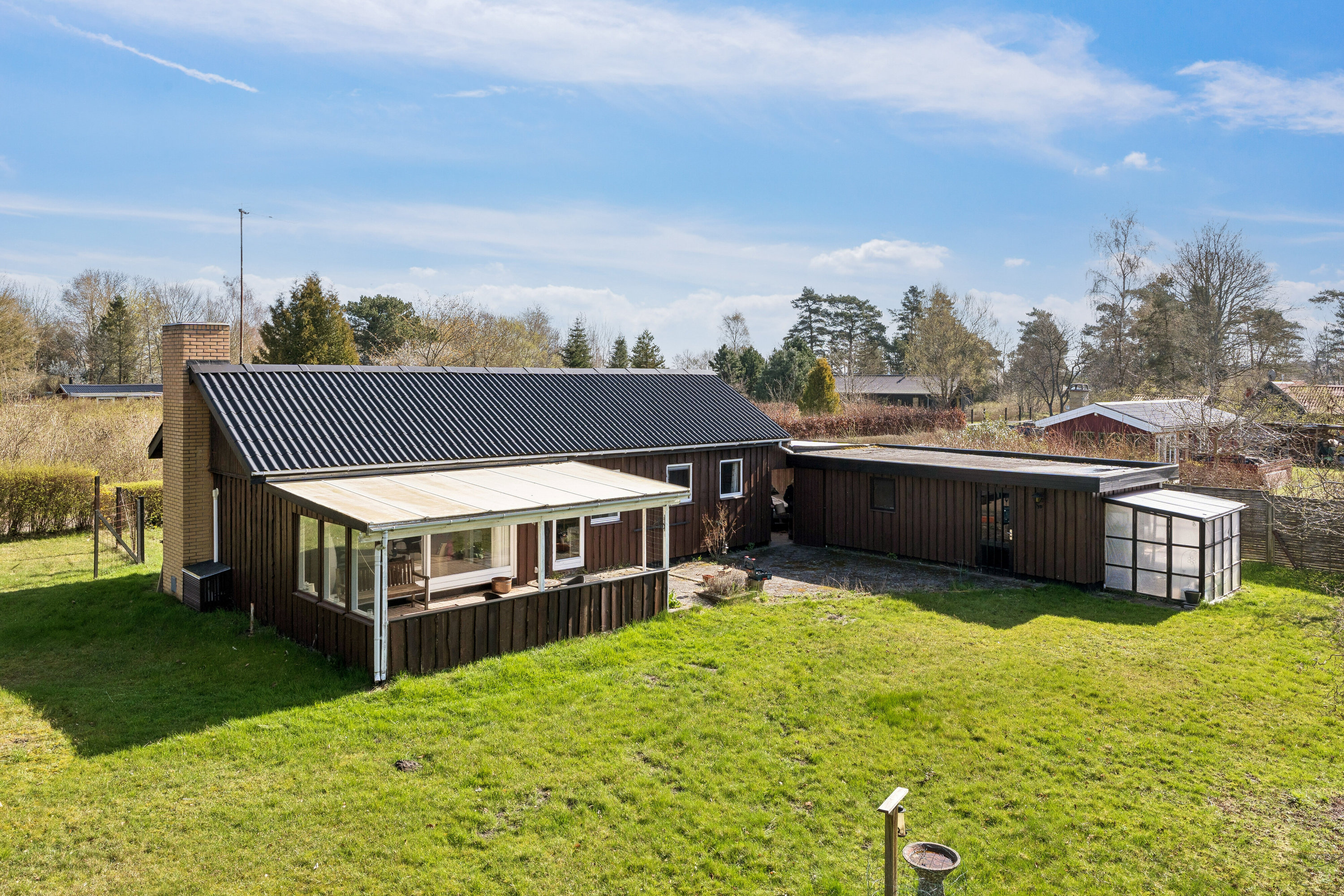 Fremhævet luftfoto billede i fuldskærmstilstand. Billede af Tjurvej 6, Gundestrup, 4571 Grevinge