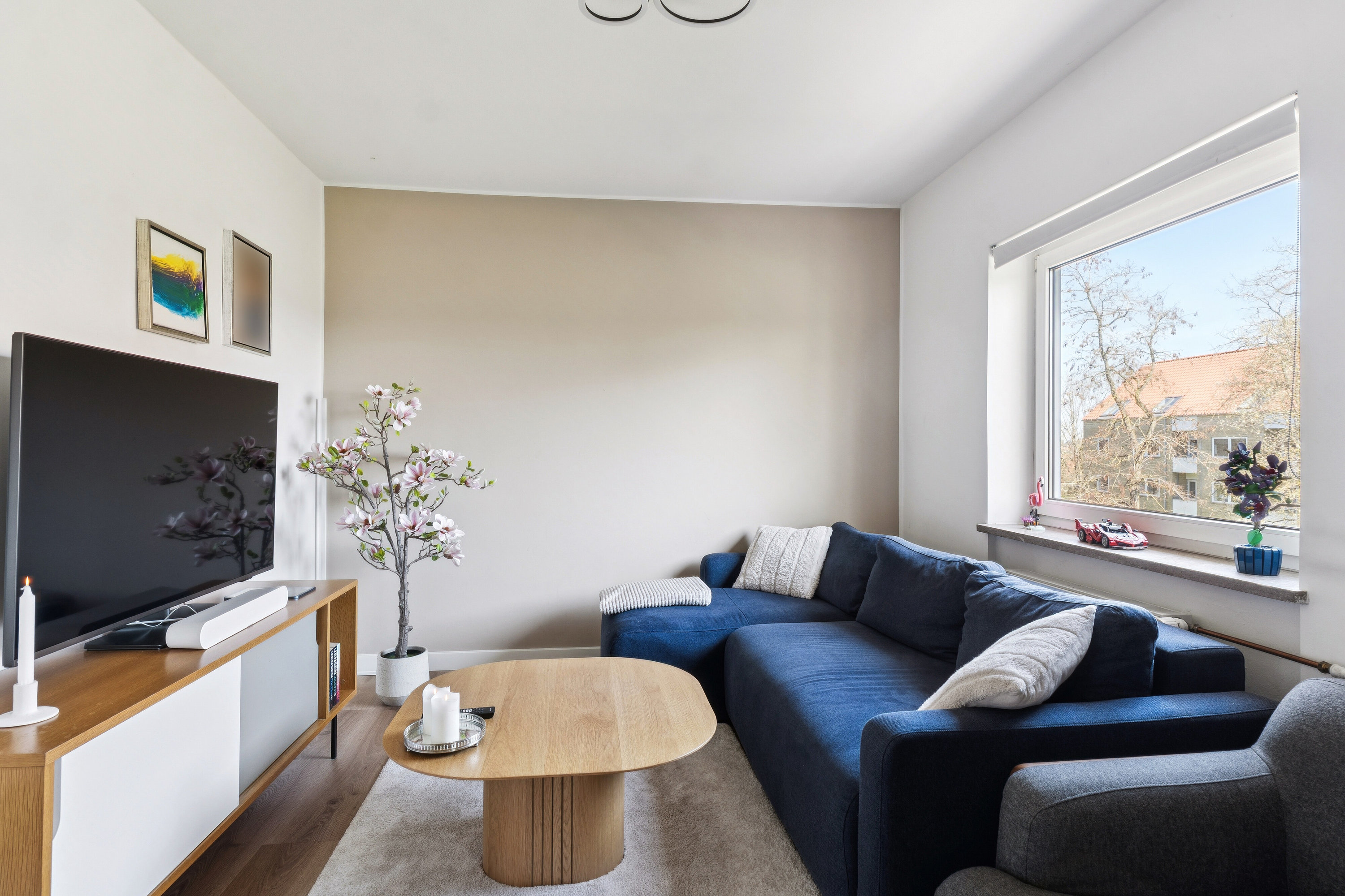 Fremhævet stue billede i fuldskærmstilstand. Billede af Kongebakken 52, 2. th., 4000 Roskilde