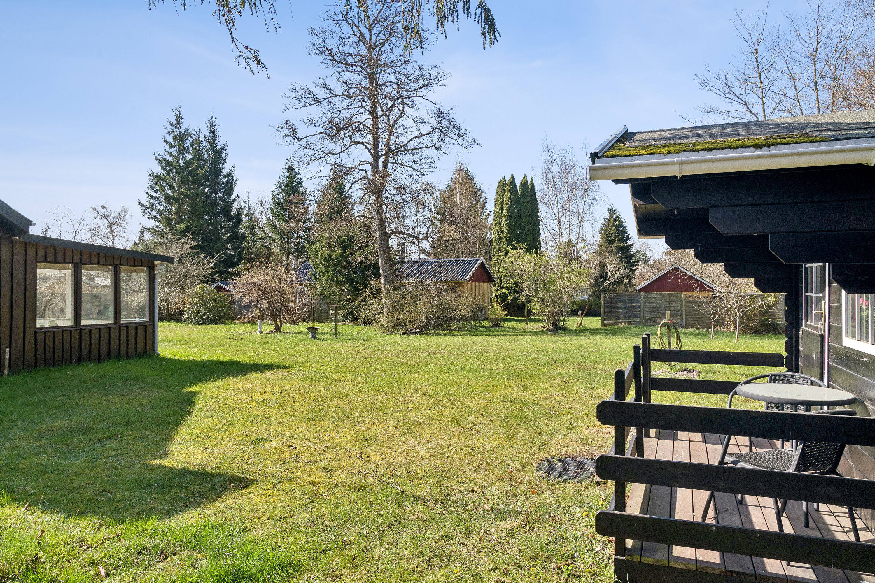 Fremhævet set fra haven billede i fuldskærmstilstand. Billede af Tjurvej 6, Gundestrup, 4571 Grevinge