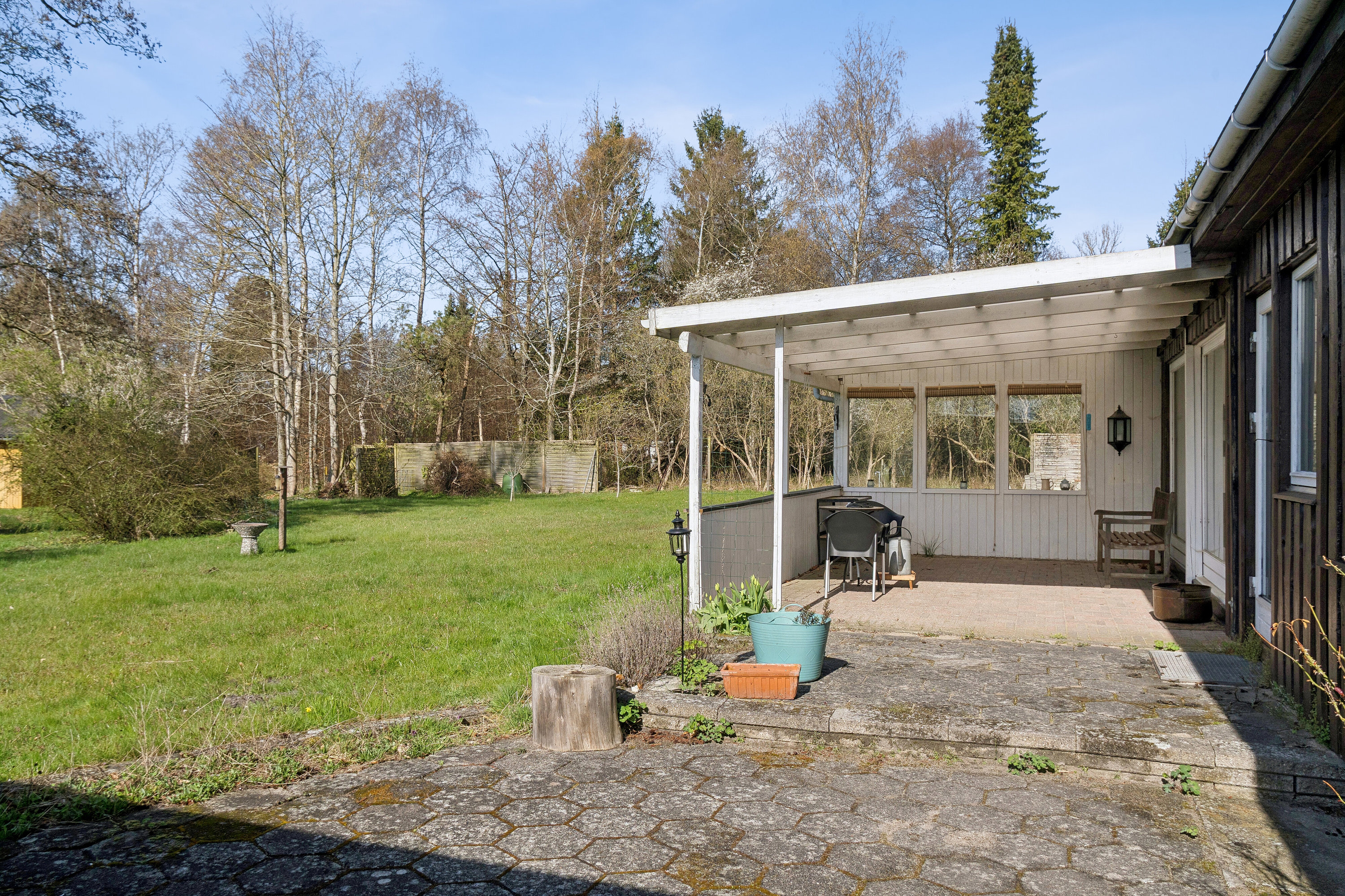 Fremhævet set fra haven billede i fuldskærmstilstand. Billede af Tjurvej 6, Gundestrup, 4571 Grevinge