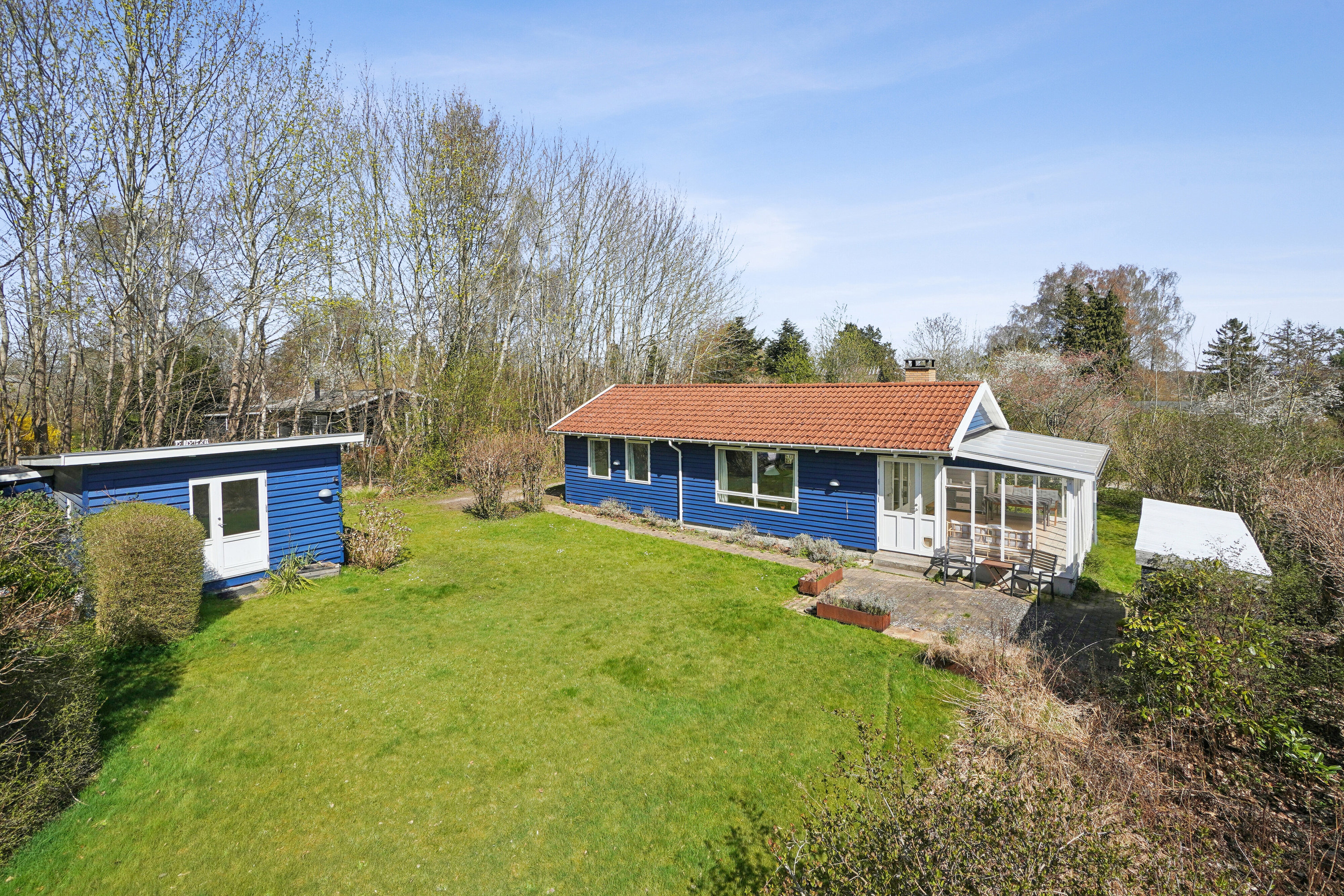 Fremhævet set fra haven billede i fuldskærmstilstand. Billede af Kirsebærvej 9, Lille Kregme, 3300 Frederiksværk