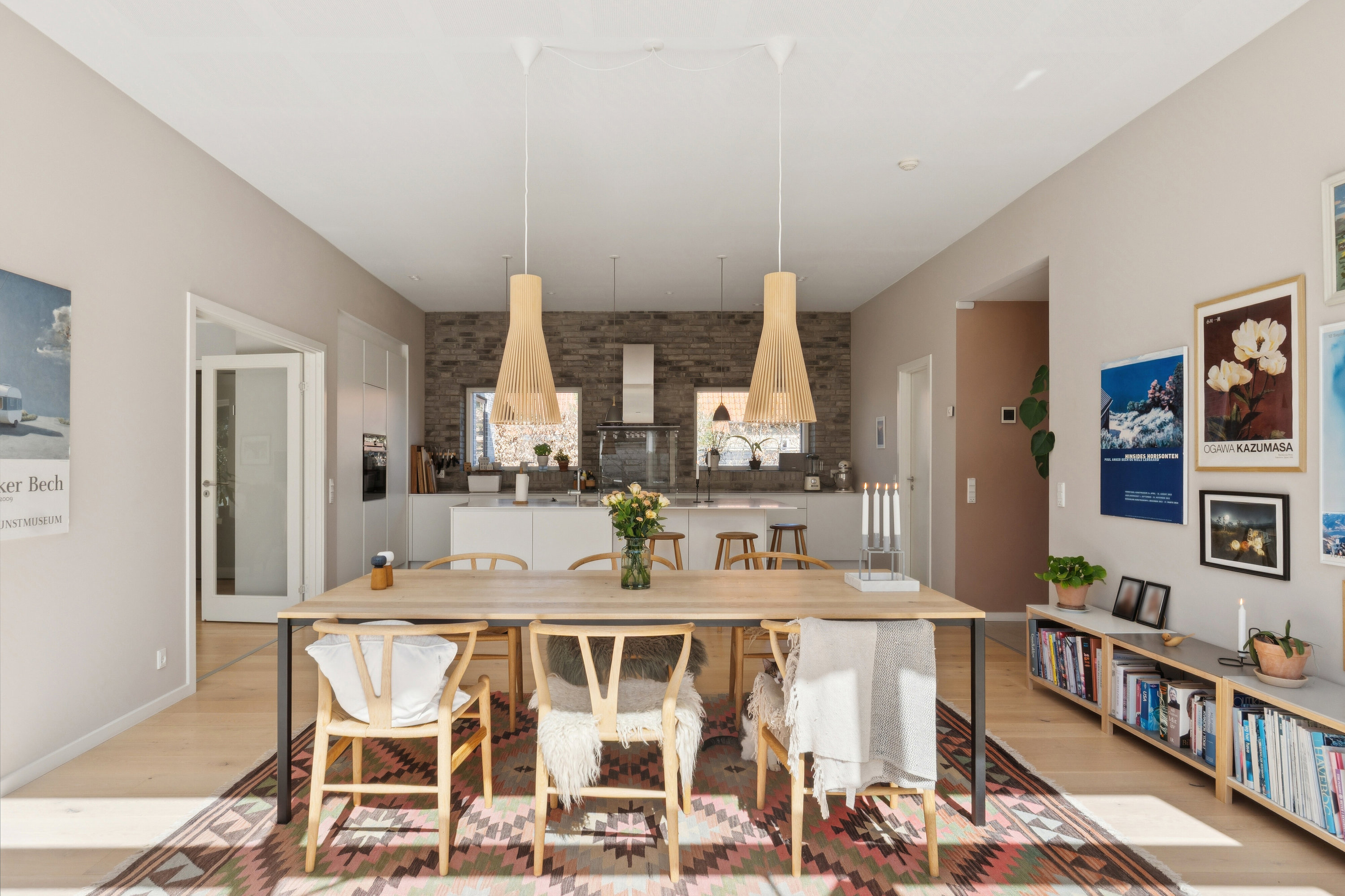 Fremhævet spisestue billede i fuldskærmstilstand. Billede af Langagervej 16, Himmelev, 4000 Roskilde