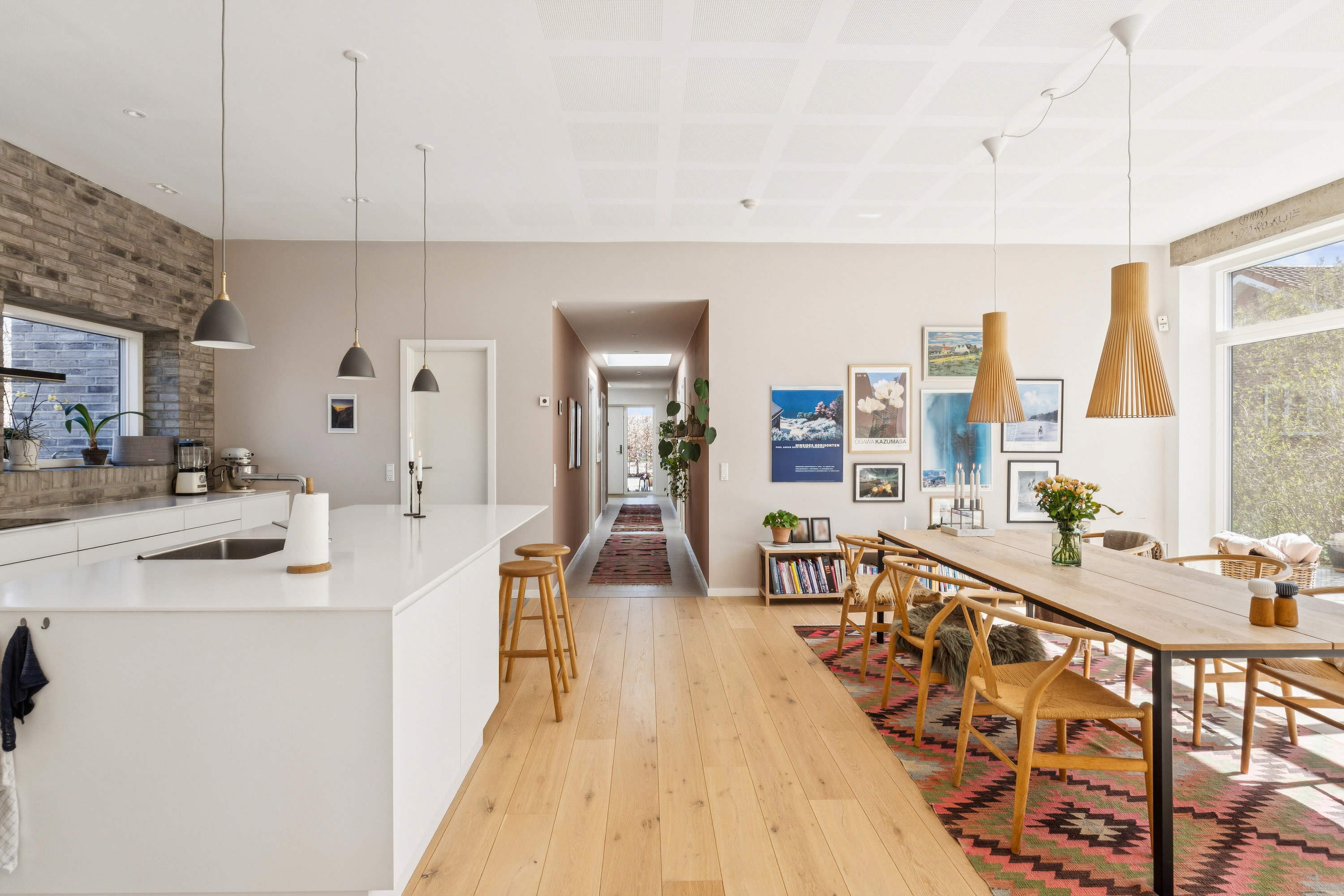 Fremhævet spisestue billede i fuldskærmstilstand. Billede af Langagervej 16, Himmelev, 4000 Roskilde