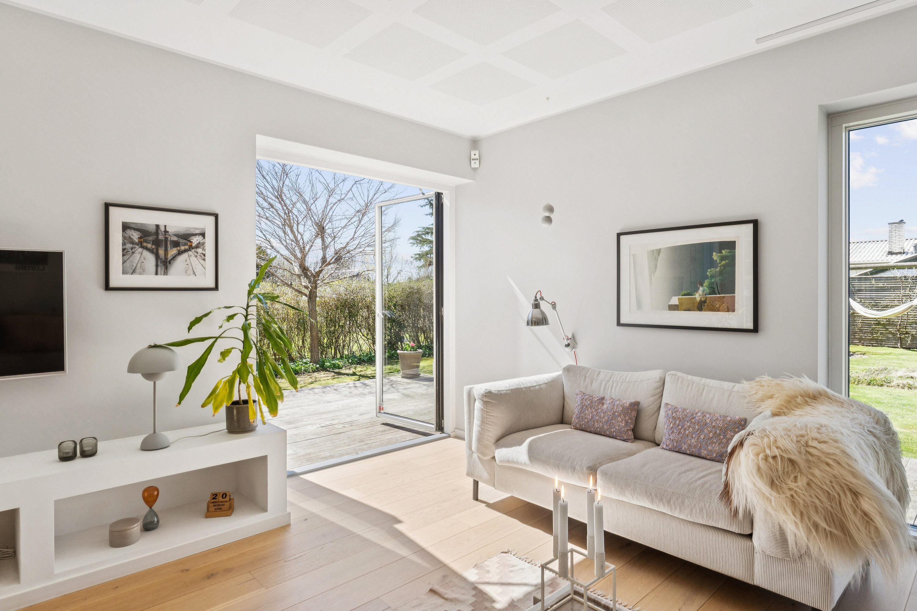 Fremhævet stue billede i fuldskærmstilstand. Billede af Langagervej 16, Himmelev, 4000 Roskilde