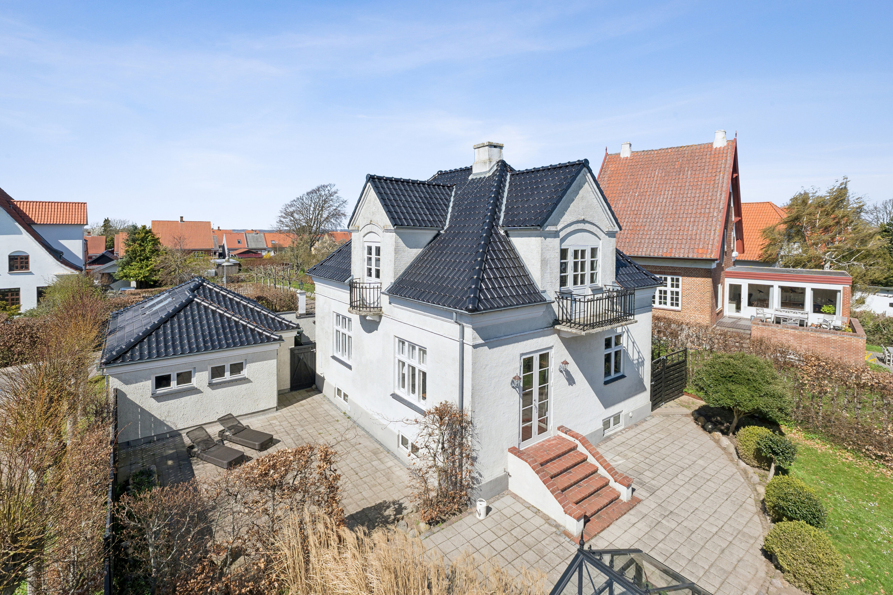 Fremhævet set fra haven billede i fuldskærmstilstand. Billede af Rue Villavej 5, 5900 Rudkøbing