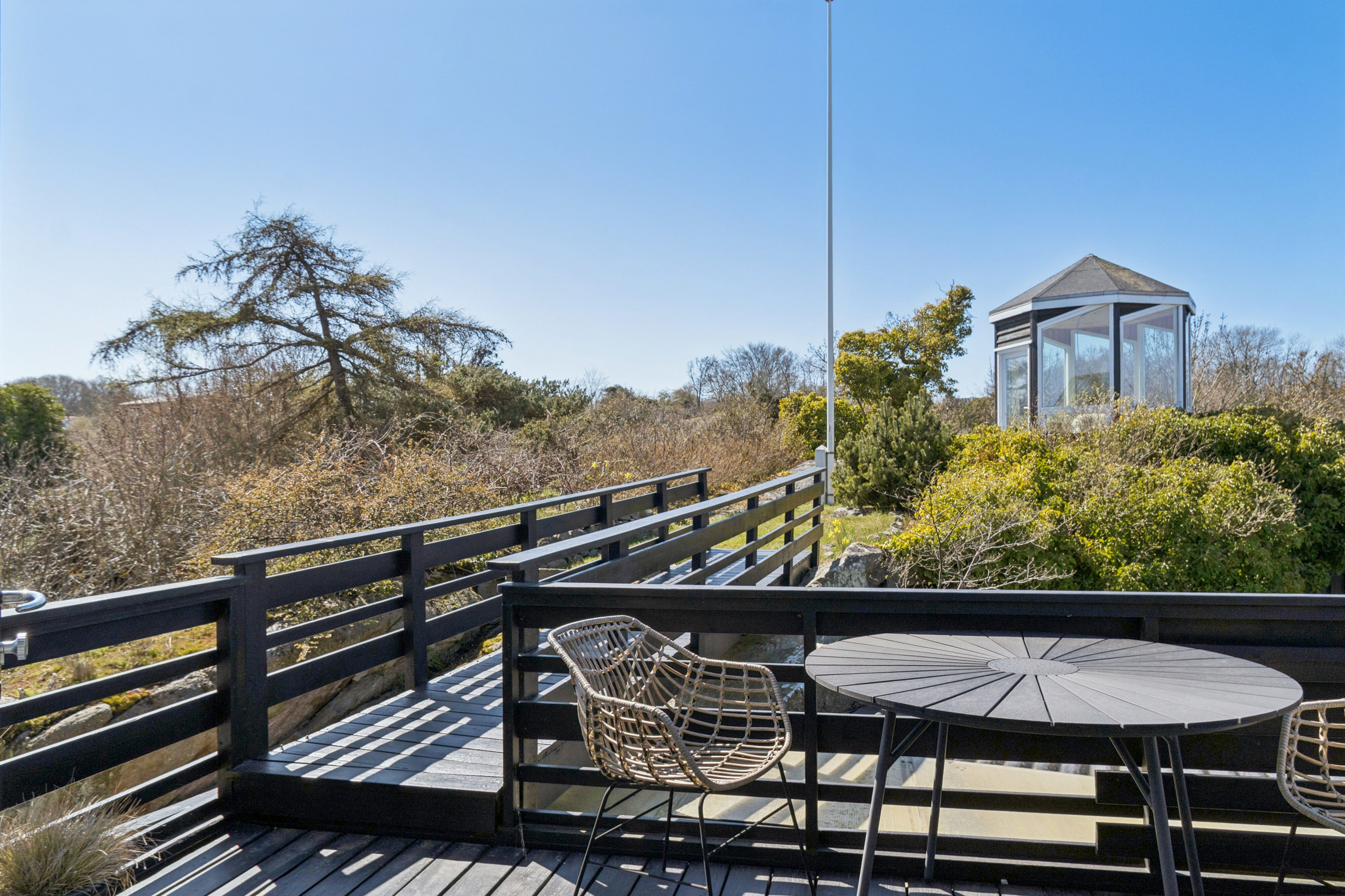 Fremhævet altan billede i fuldskærmstilstand. Billede af Strandvejen 57, Allinge, 3770 Allinge