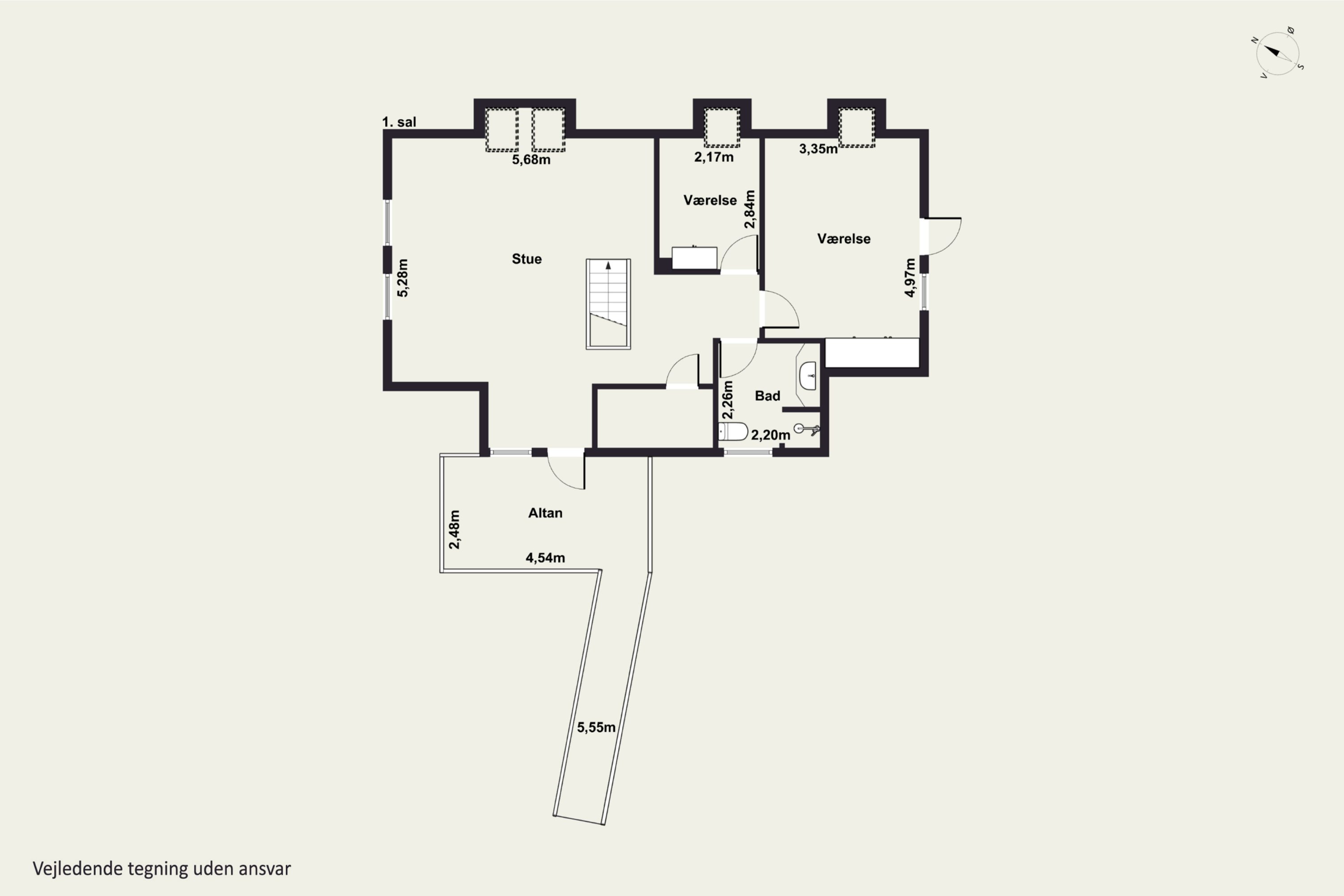 Plantegninger billede af Strandvejen 57, Allinge, 3770 Allinge