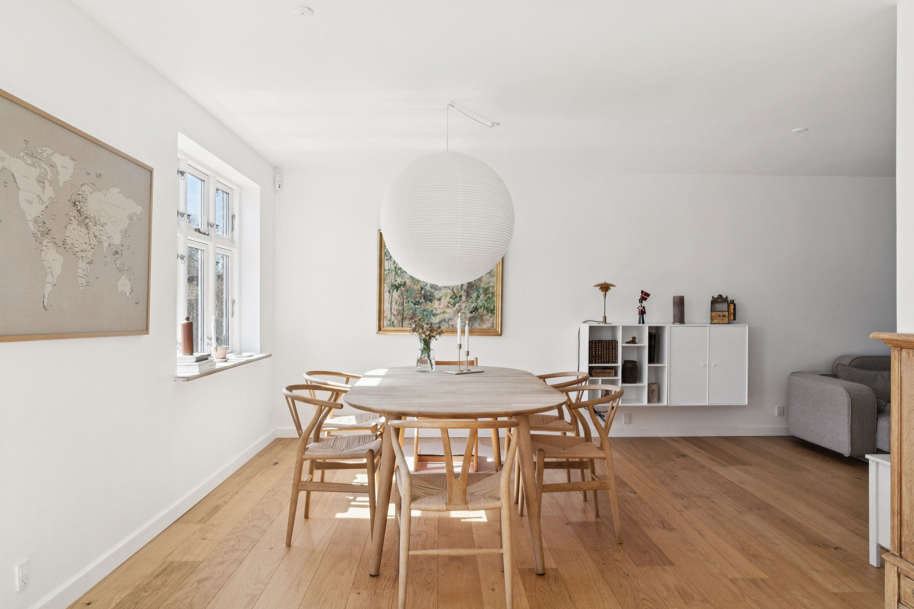 Fremhævet spisestue billede i fuldskærmstilstand. Billede af Gartnervænget 5, 8310 Tranbjerg J