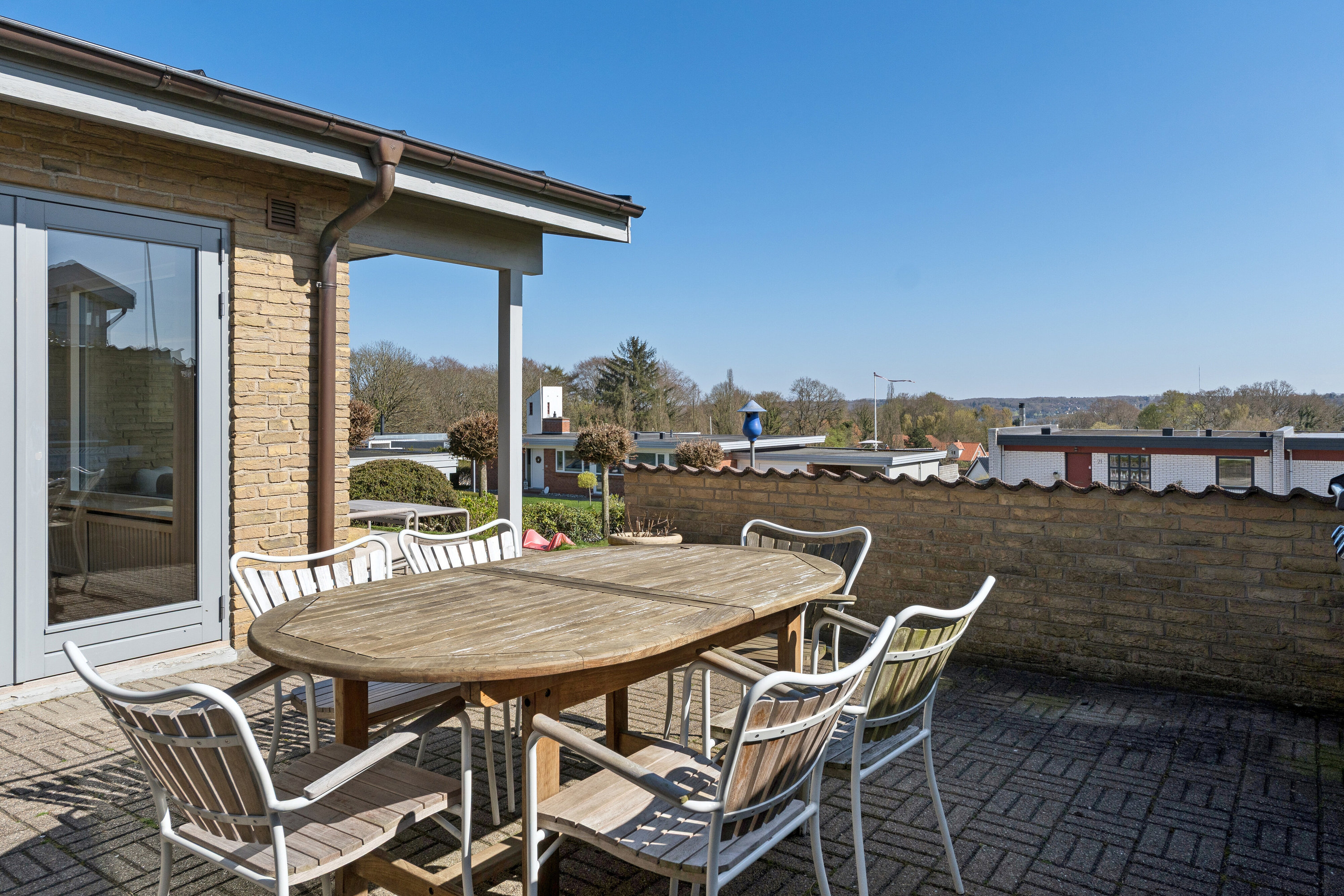 Fremhævet terrasse billede i fuldskærmstilstand. Billede af Drosselvej 14, Kollund, 6340 Kruså