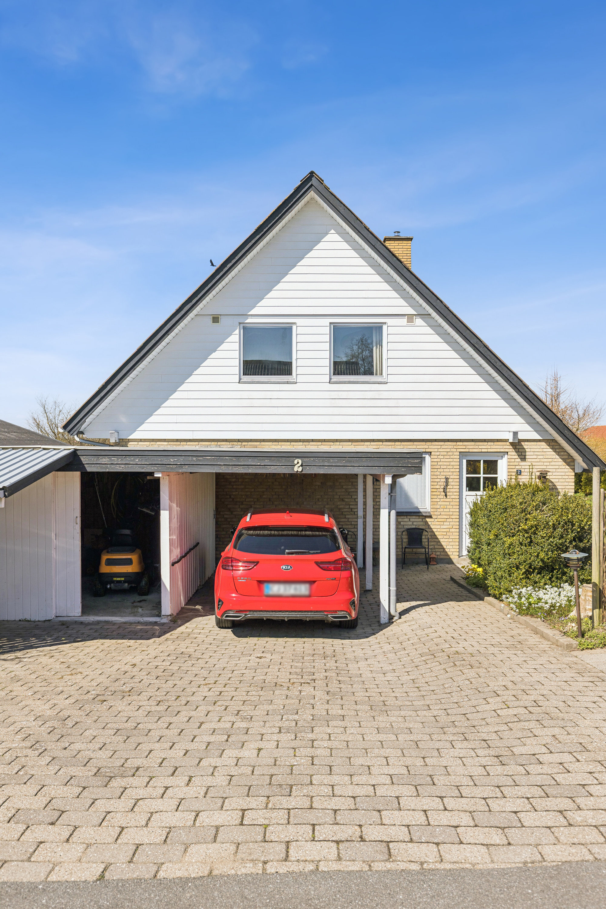 Fremhævet set fra vejen billede i fuldskærmstilstand. Billede af Bruunsmindevej 2, Toksværd, 4684 Holmegaard