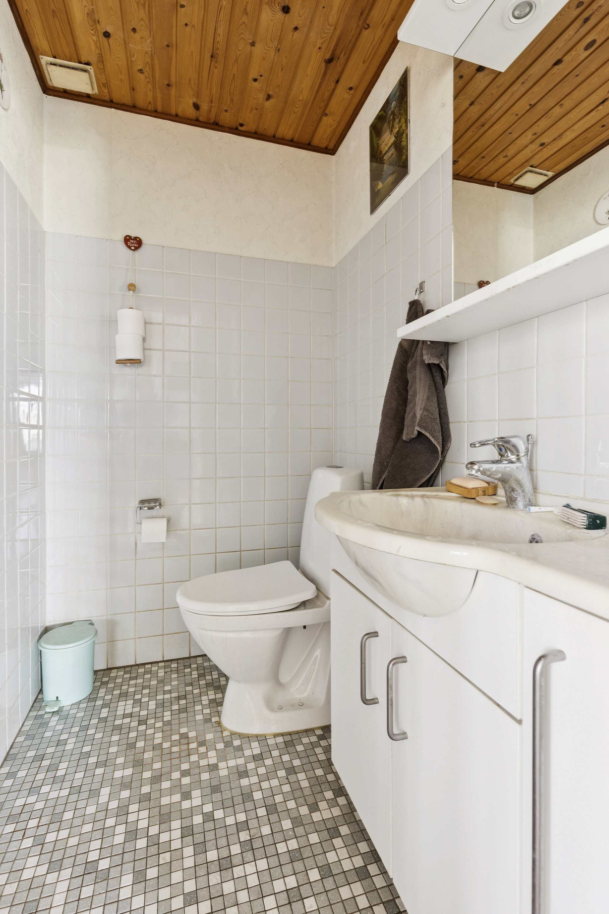 Fremhævet badeværelse billede i fuldskærmstilstand. Billede af Bruunsmindevej 2, Toksværd, 4684 Holmegaard