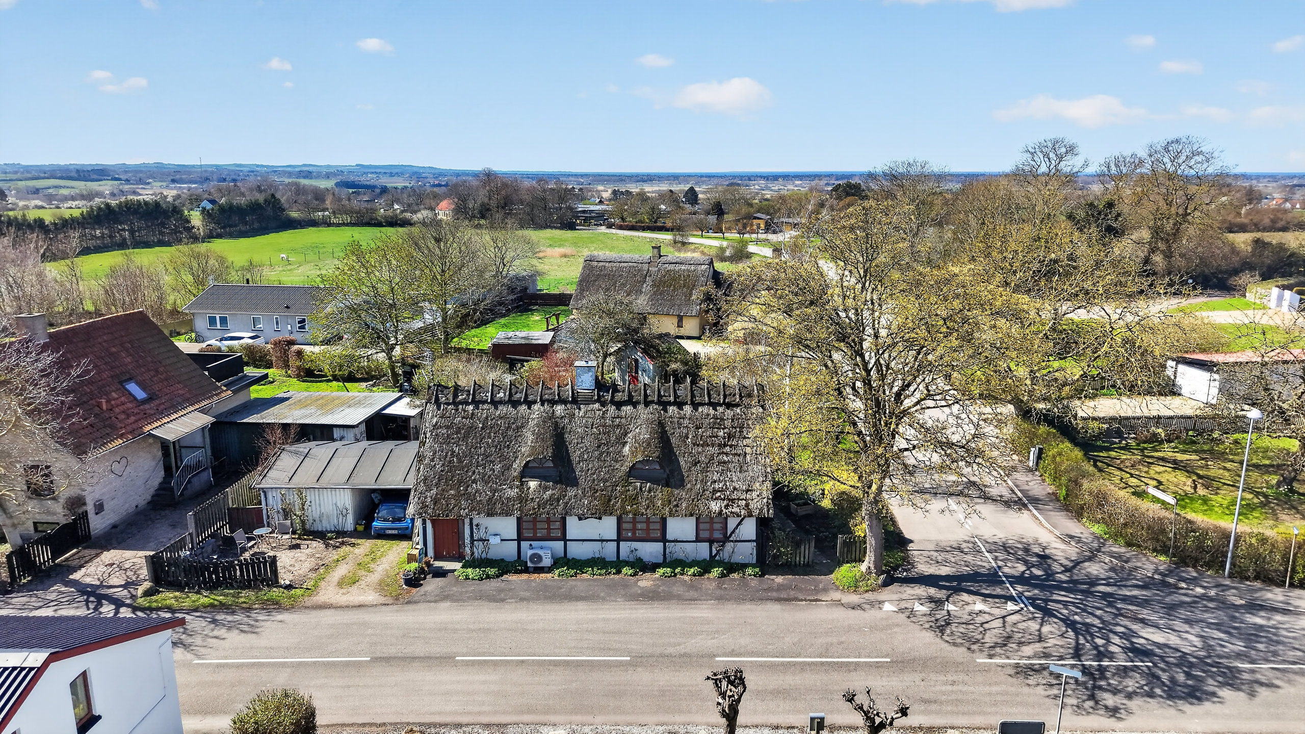 Fremhævet luftfoto billede i fuldskærmstilstand. Billede af Asmindrupvej 43, 4572 Nørre Asmindrup
