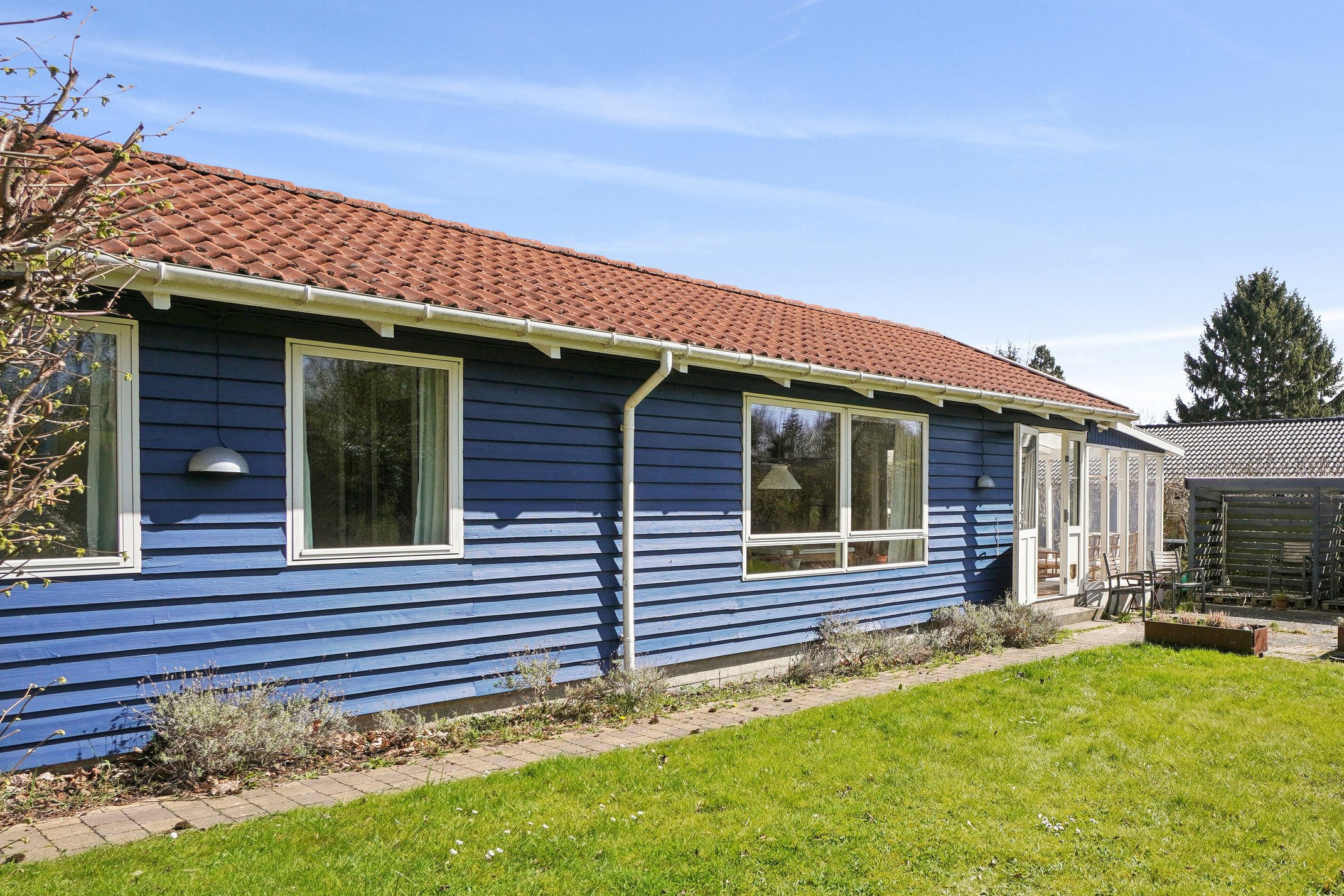 Fremhævet set fra haven billede i fuldskærmstilstand. Billede af Kirsebærvej 9, Lille Kregme, 3300 Frederiksværk