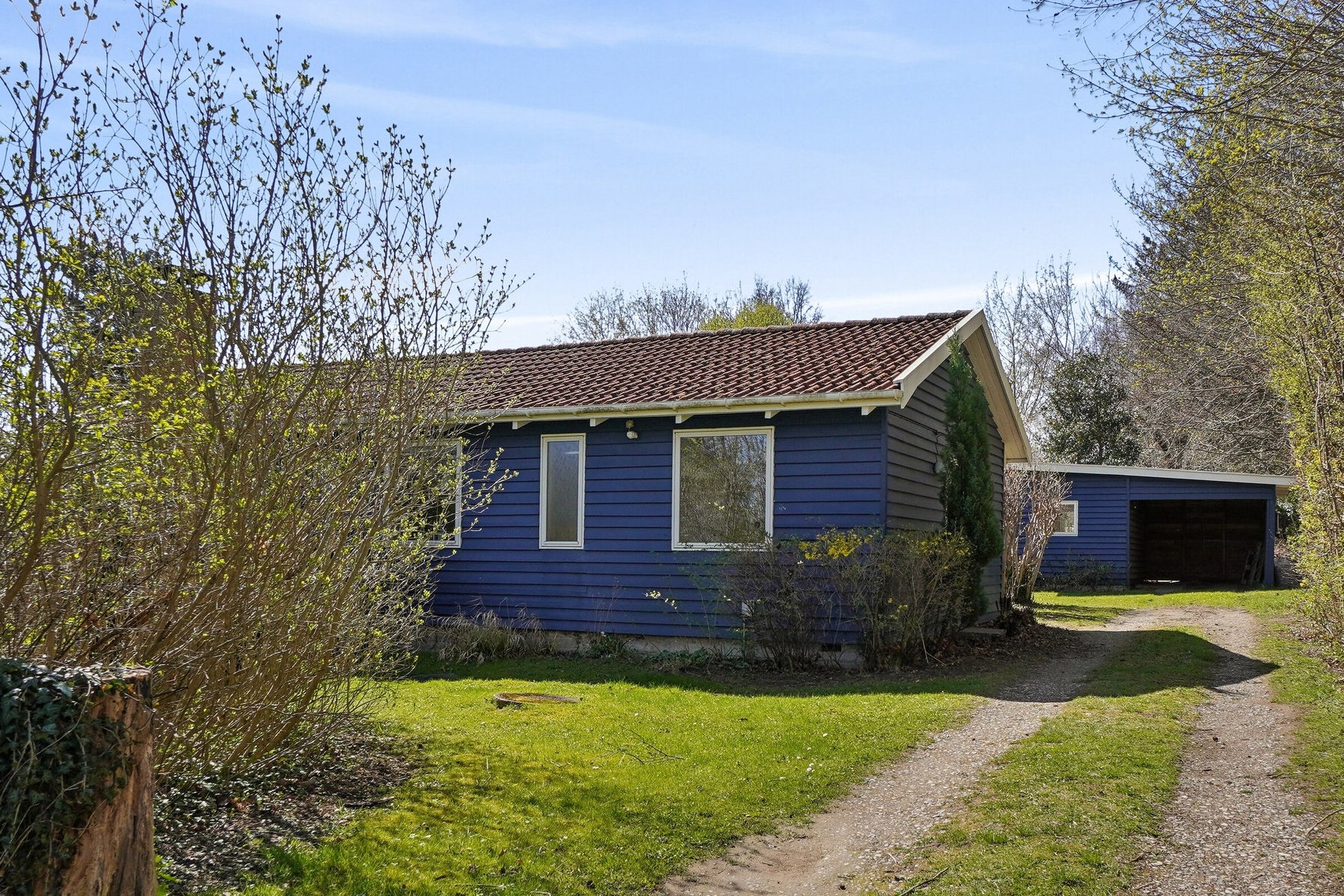 Fremhævet set fra haven billede i fuldskærmstilstand. Billede af Kirsebærvej 9, Lille Kregme, 3300 Frederiksværk