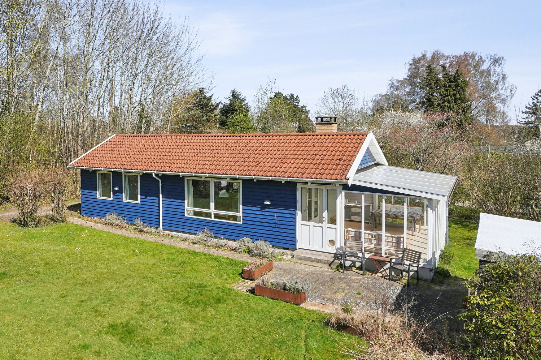 Fremhævet set fra haven billede i fuldskærmstilstand. Billede af Kirsebærvej 9, Lille Kregme, 3300 Frederiksværk