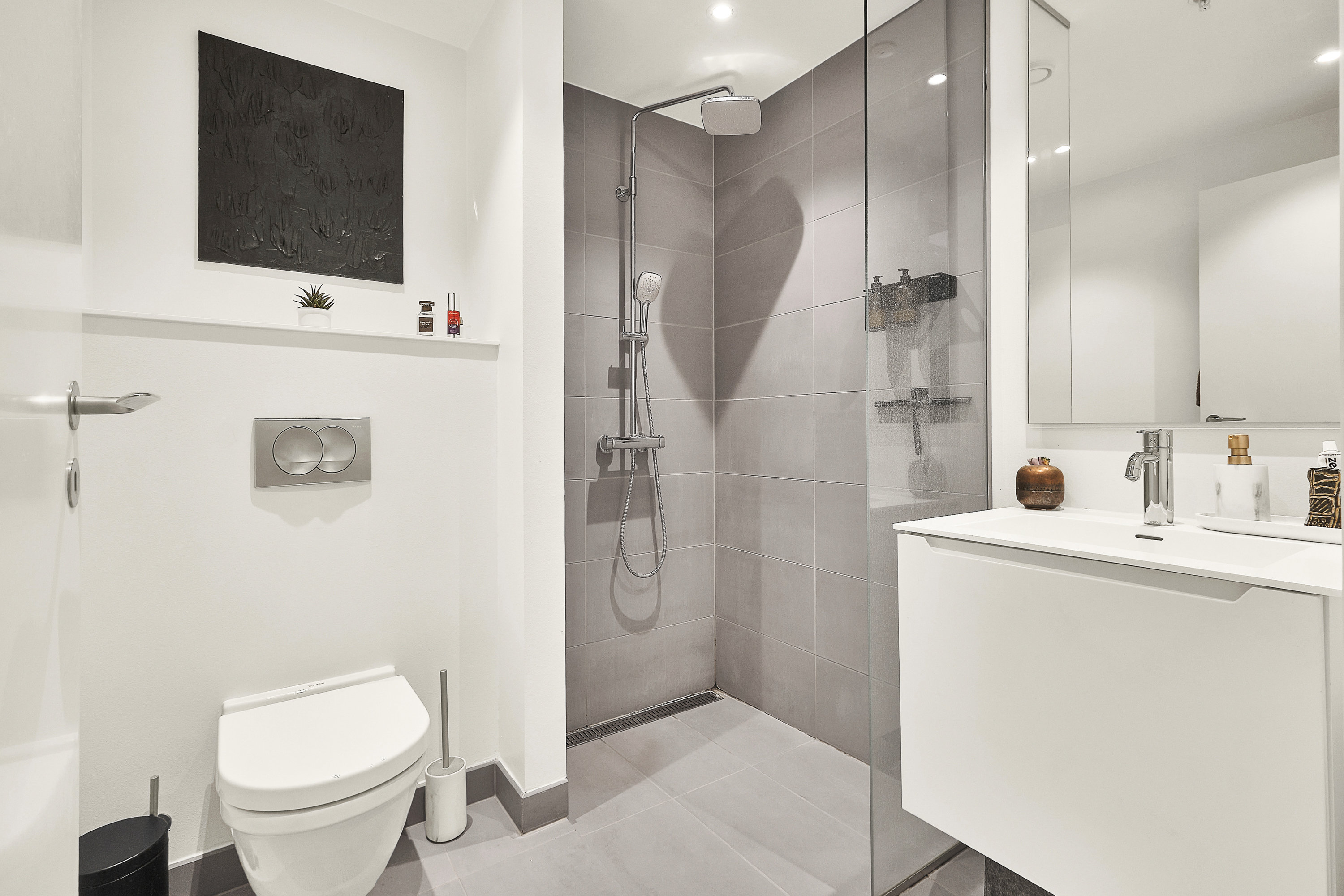 Fremhævet badeværelse billede i fuldskærmstilstand. Billede af Nicoline Kochs Plads 5, 4. 4., 8000 Aarhus C