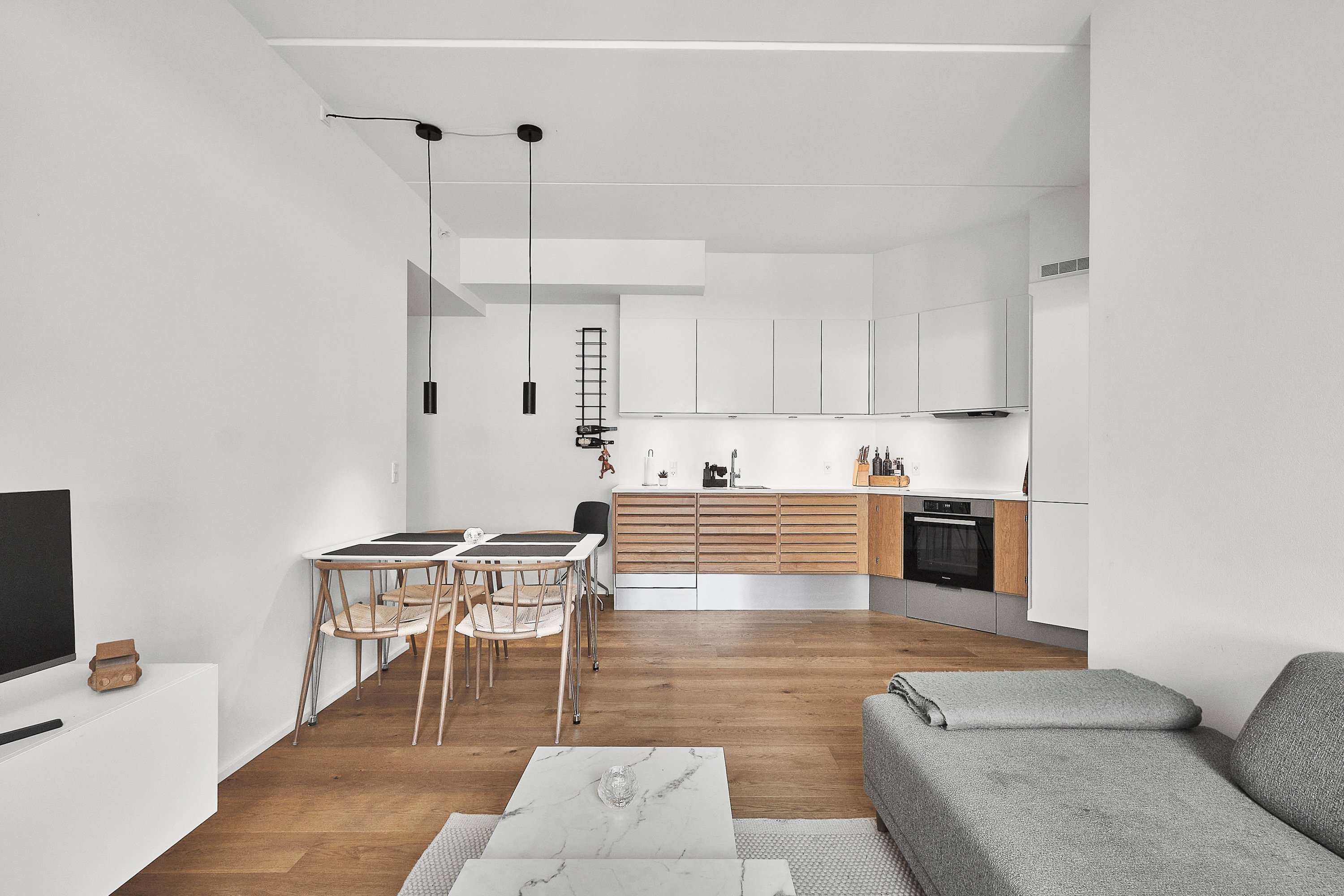 Fremhævet køkken alrum billede i fuldskærmstilstand. Billede af Nicoline Kochs Plads 5, 4. 4., 8000 Aarhus C