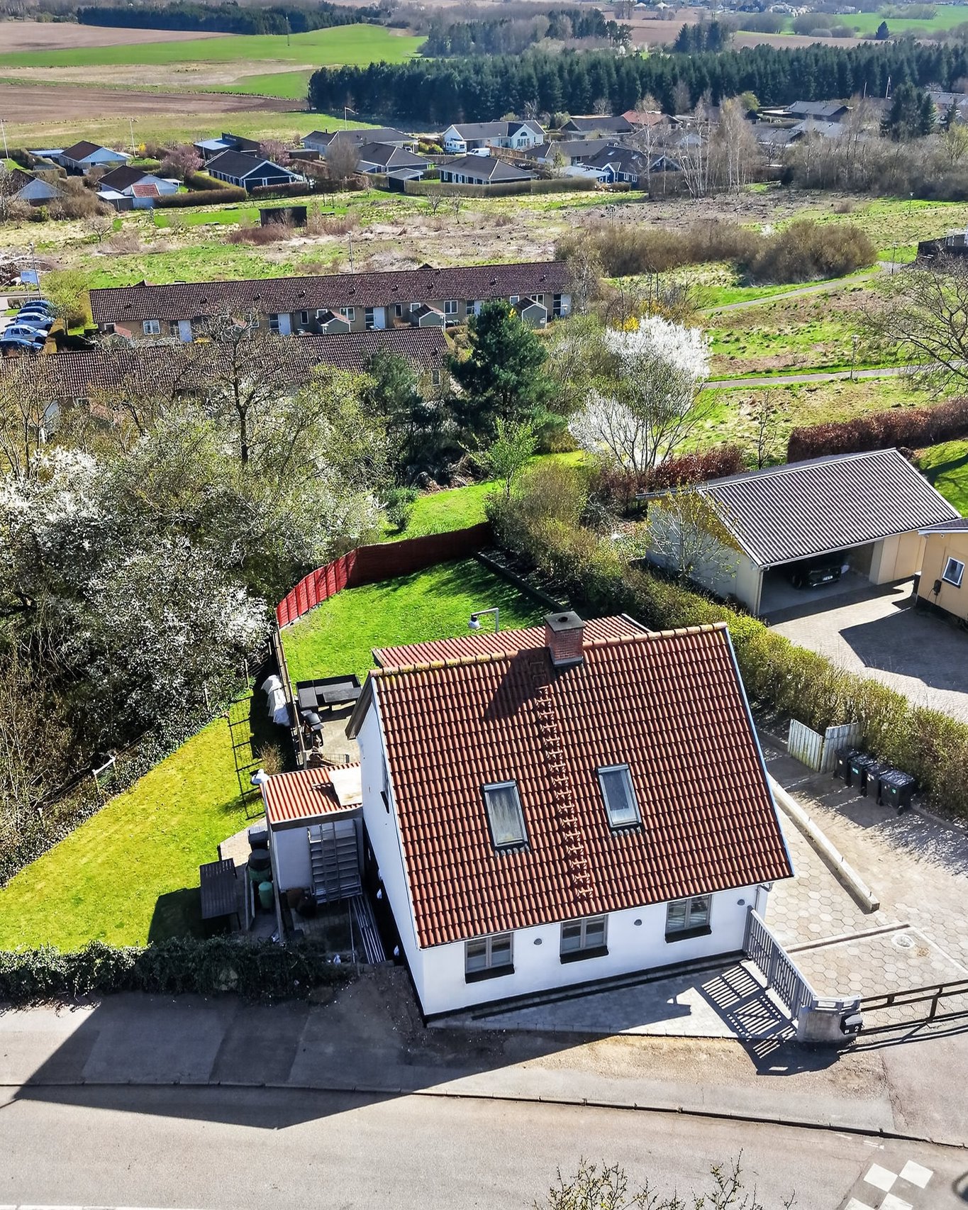 Fremhævet luftfoto billede i fuldskærmstilstand. Billede af Stestrupvej 2, 4360 Kirke Eskilstrup