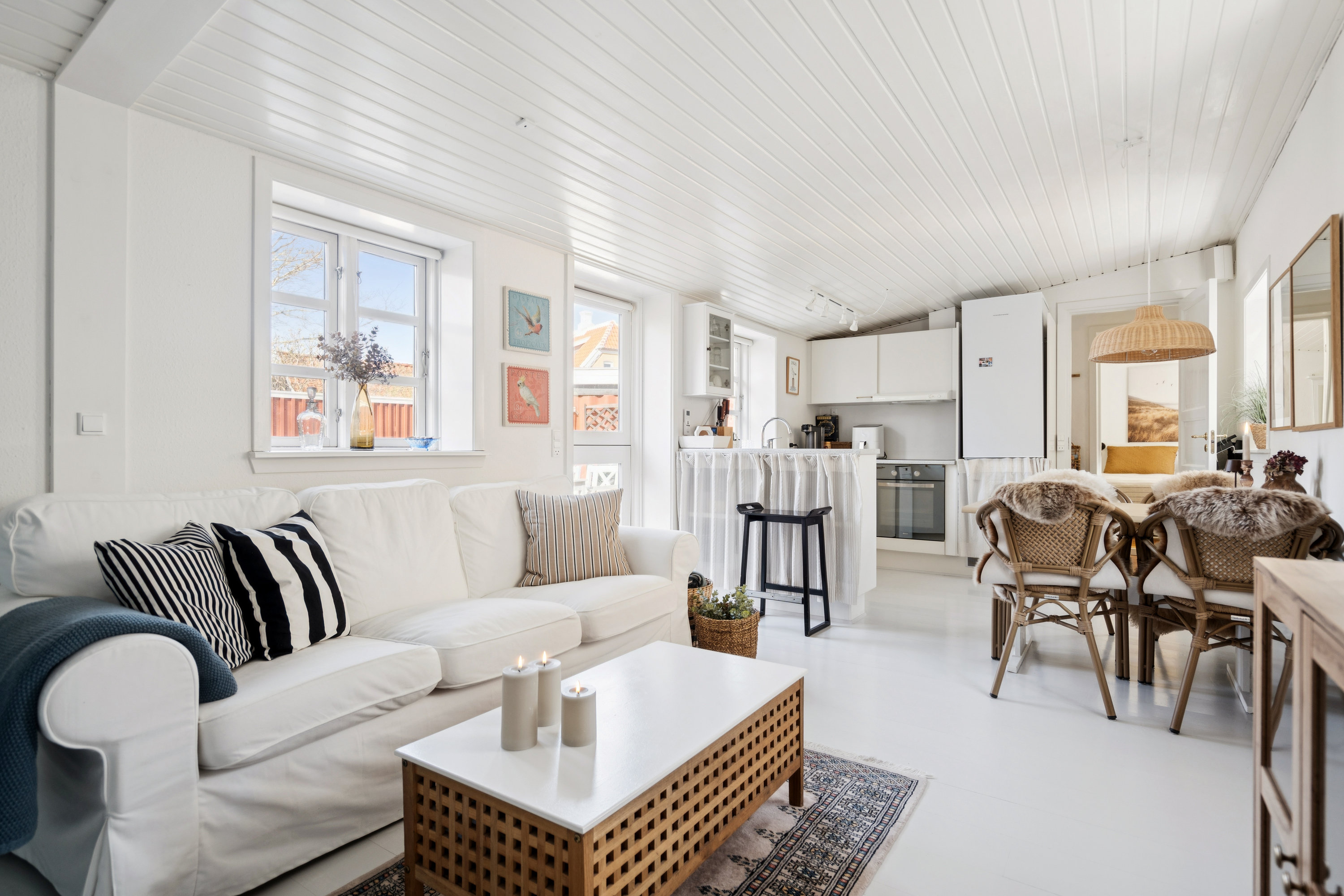 Fremhævet stue billede i fuldskærmstilstand. Billede af Sct. Clemens Vej 29, Midtbyen, 9990 Skagen