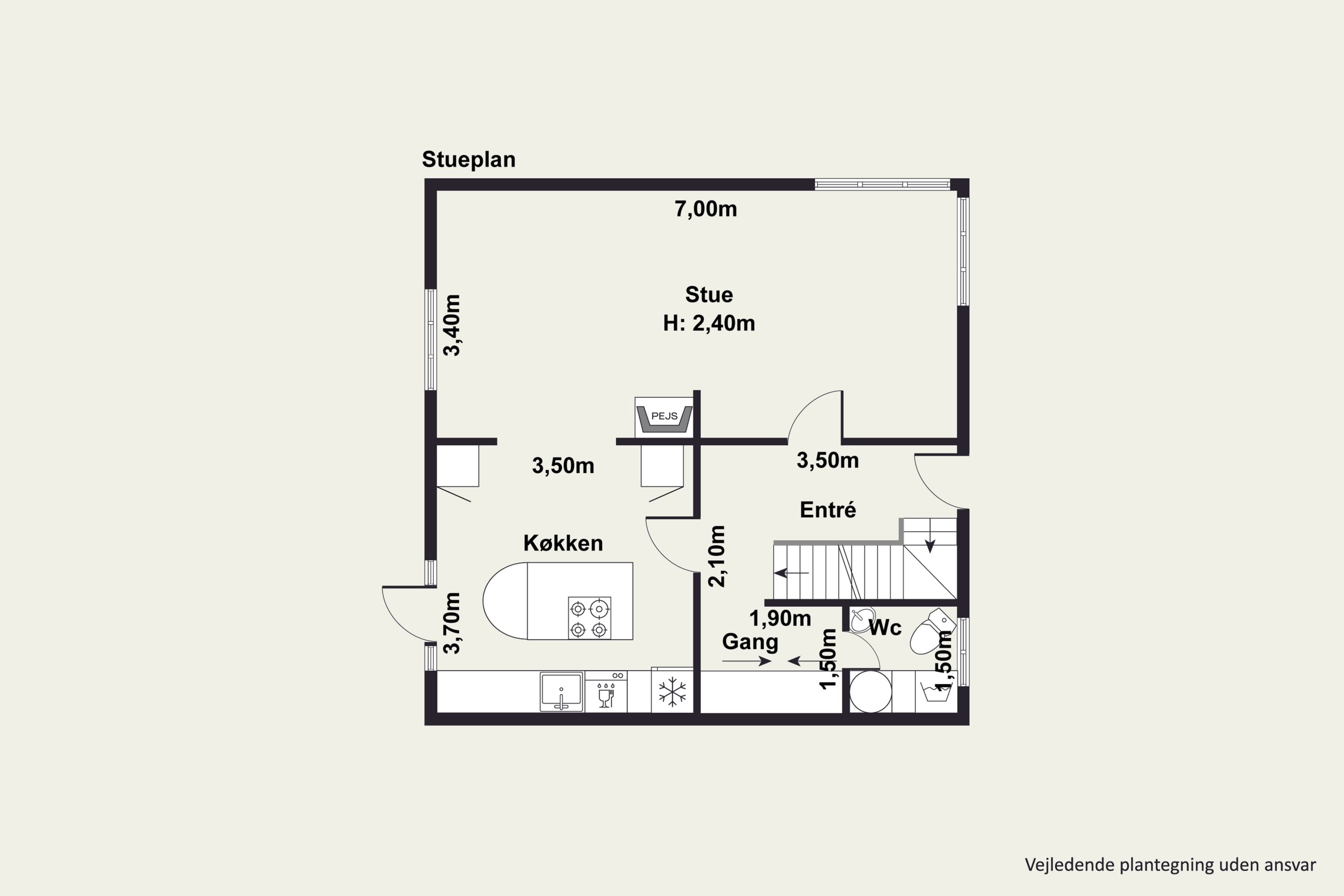Plantegninger billede af Vesterbyvej 35A, Vesterby, 9990 Skagen