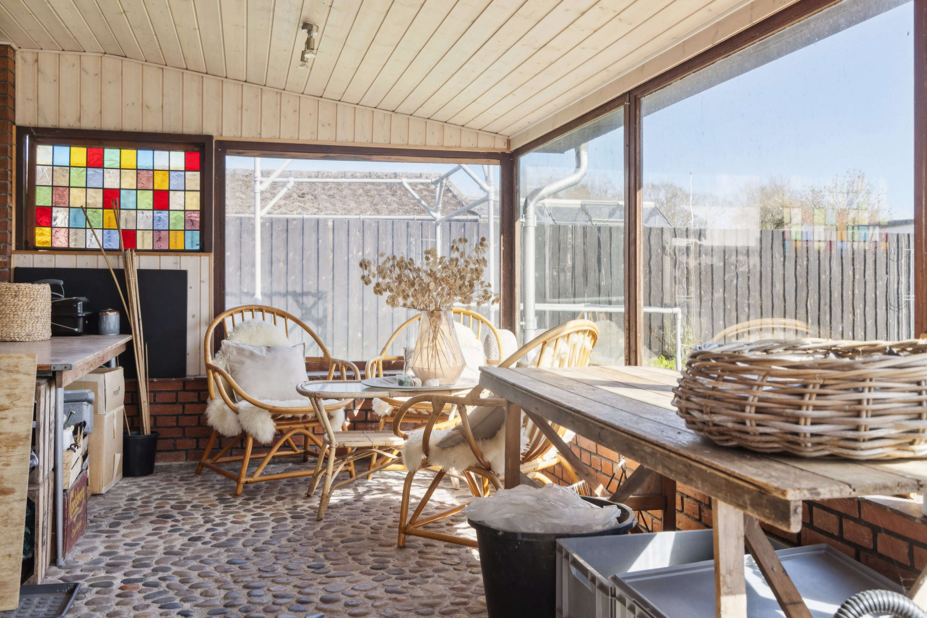 Fremhævet terrasse billede i fuldskærmstilstand. Billede af Gyldenlakvej 13, 9400 Nørresundby