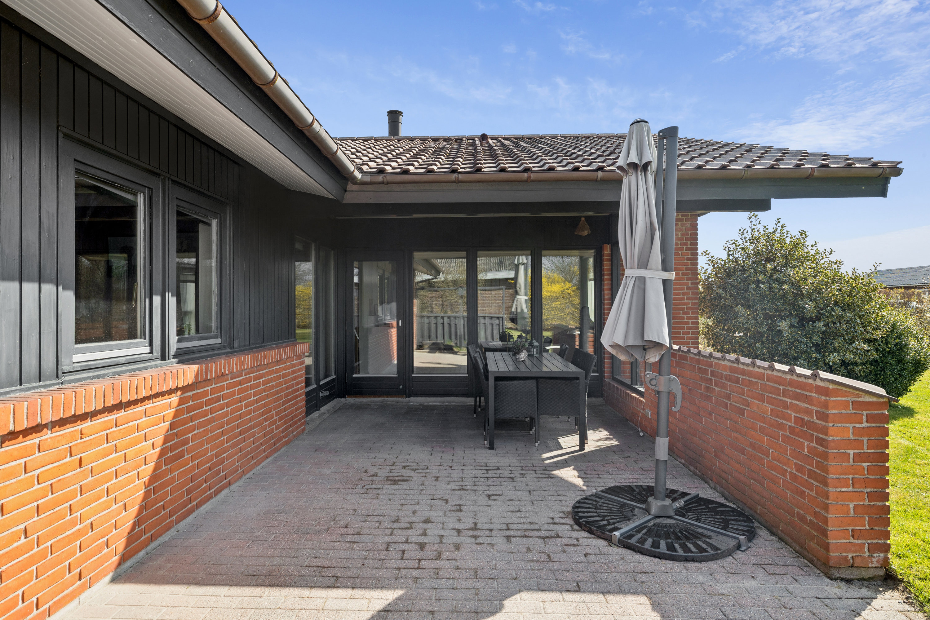 Fremhævet terrasse billede i fuldskærmstilstand. Billede af Fjordparken 66, 9500 Hobro