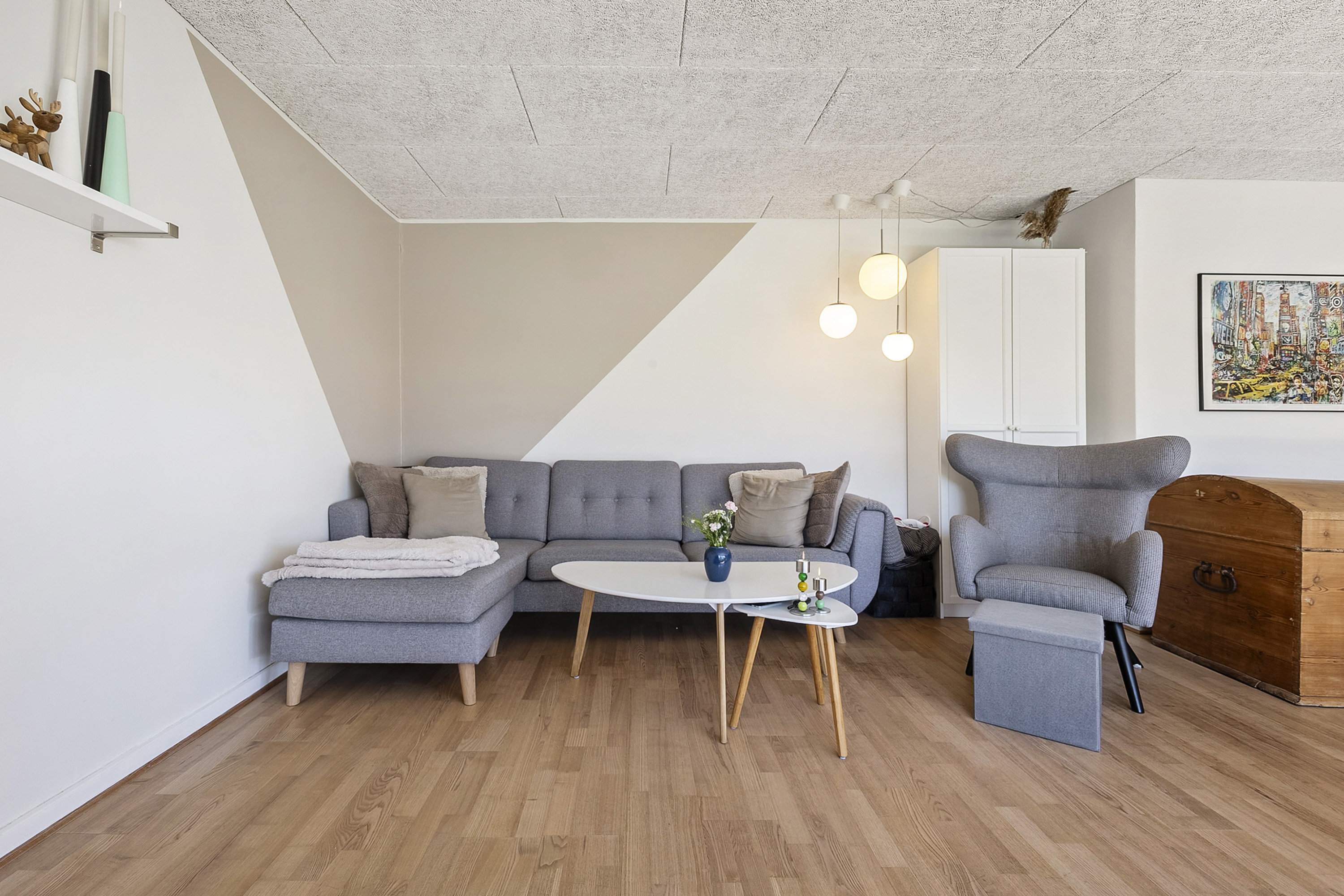 Fremhævet stue billede i fuldskærmstilstand. Billede af Hesselbjerg 21, Løjt Kirkeby, 6200 Aabenraa