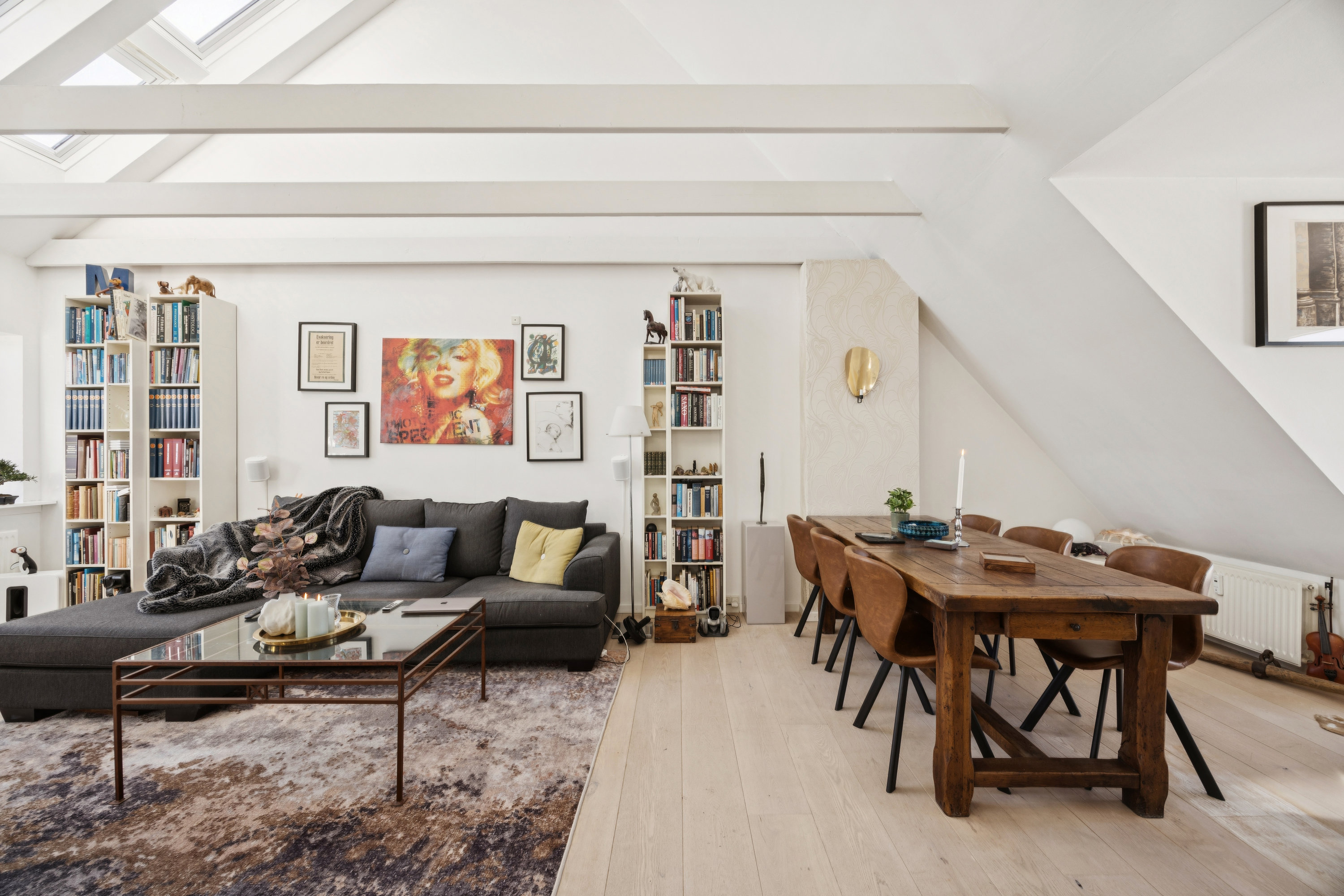 Fremhævet stue billede i fuldskærmstilstand. Billede af Gammel Kongevej 165A, 4. 2., 1850 Frederiksberg C