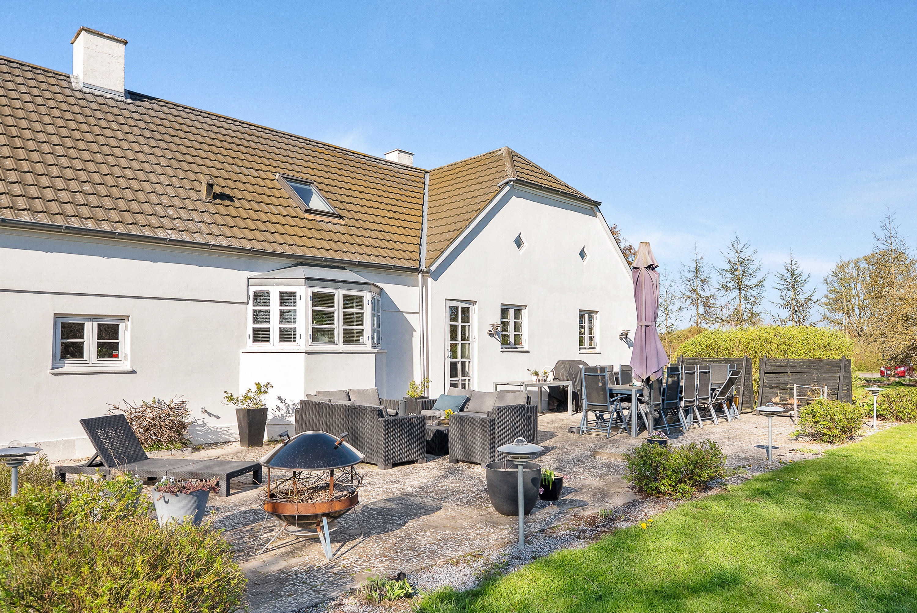 Fremhævet terrasse billede i fuldskærmstilstand. Billede af Stenløkkevej 30, Nislev, 5450 Otterup