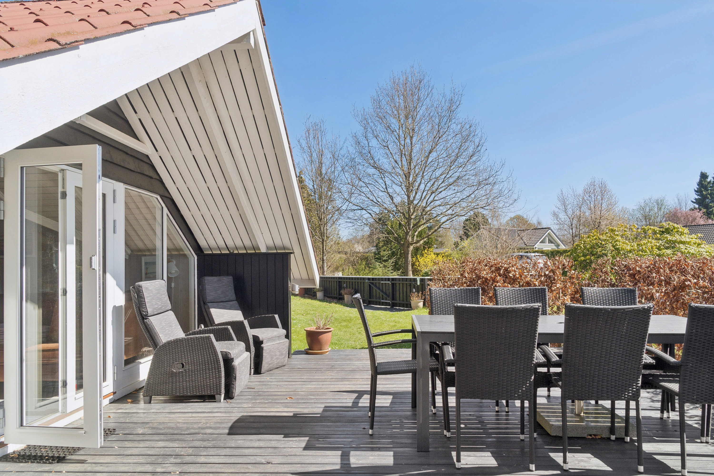 Fremhævet terrasse billede i fuldskærmstilstand. Billede af Pilemosevej 13, Kaldred, 4593 Eskebjerg