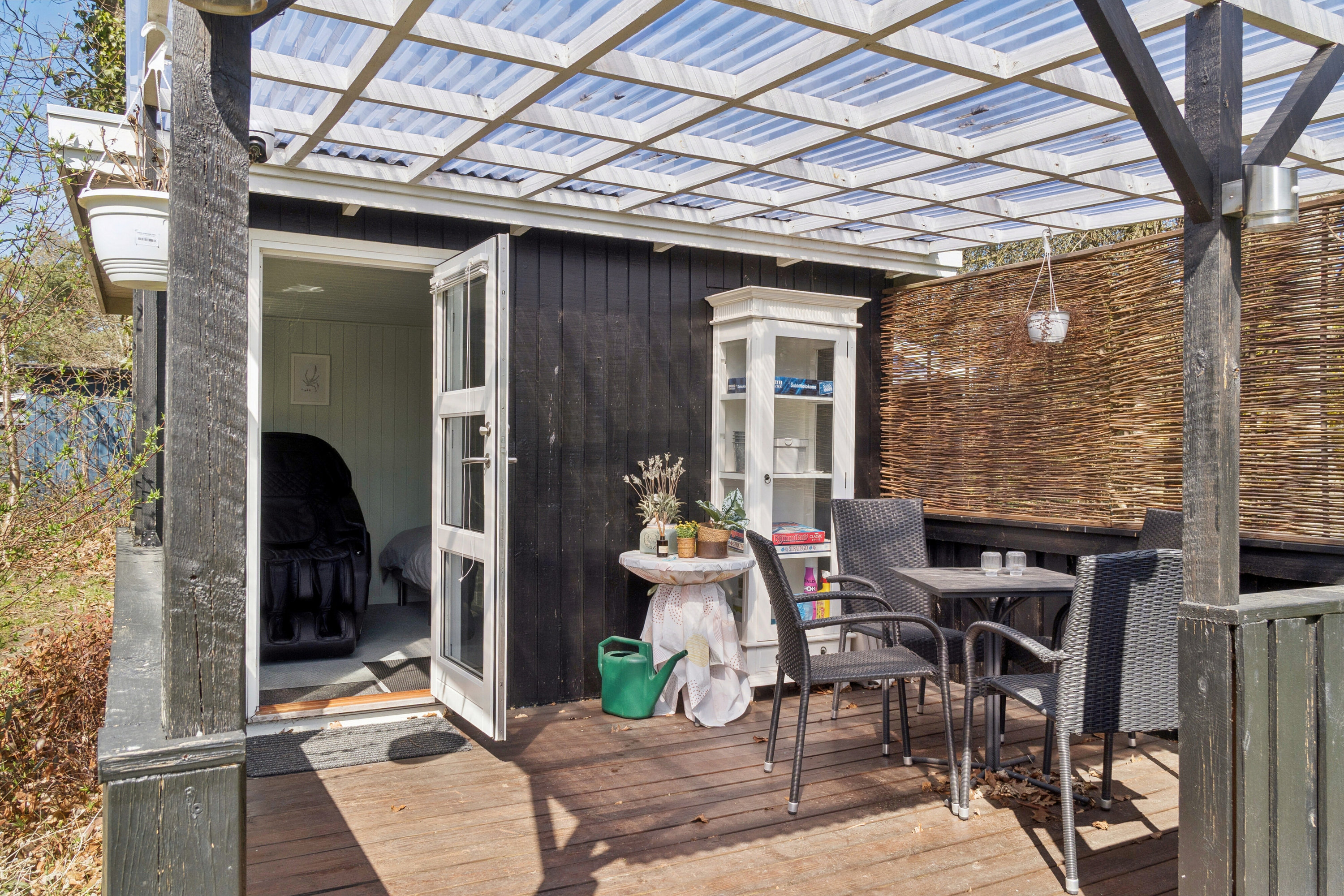 Fremhævet overdækket terrasse billede i fuldskærmstilstand. Billede af Pilemosevej 13, Kaldred, 4593 Eskebjerg