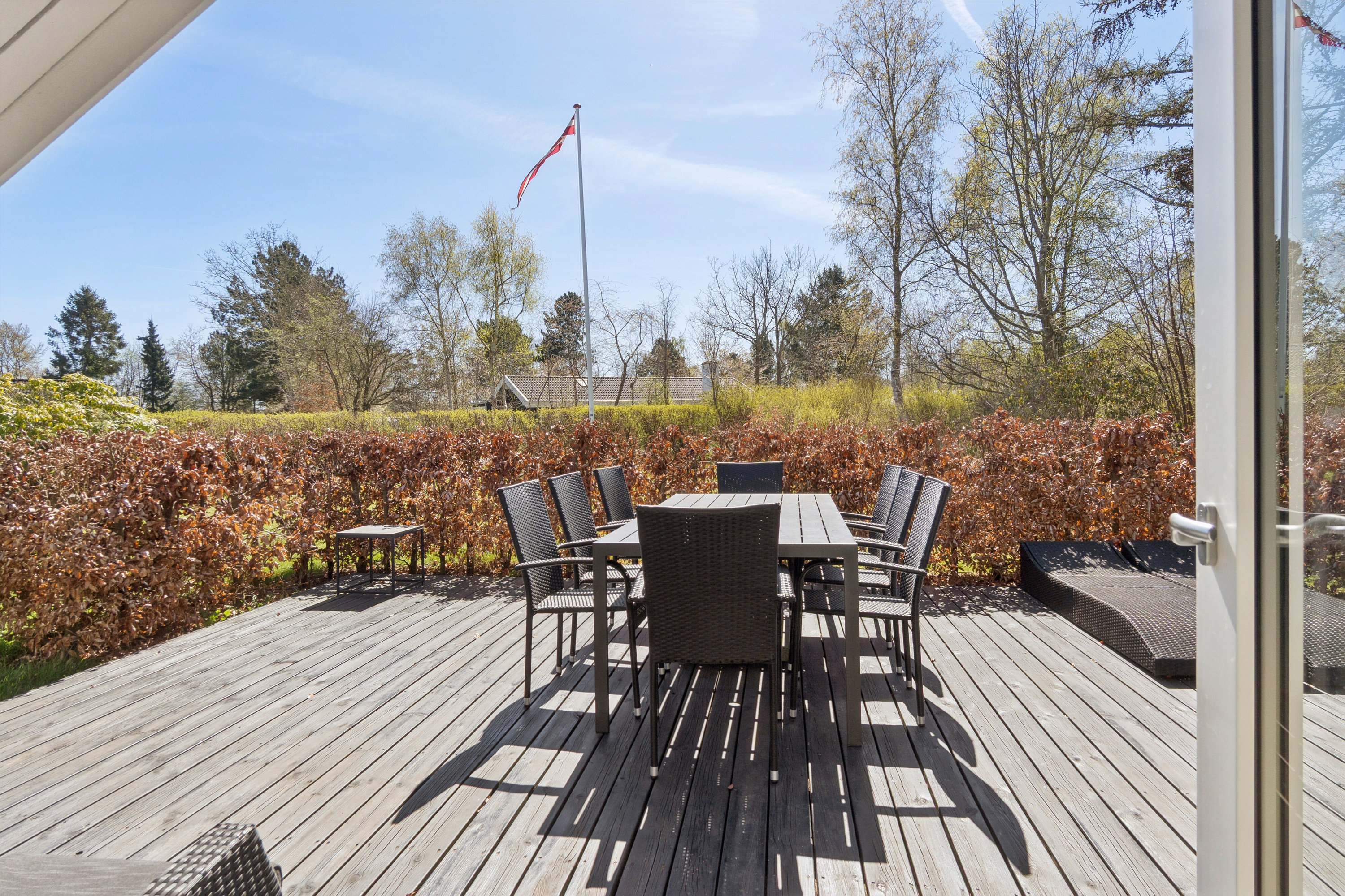 Fremhævet terrasse billede i fuldskærmstilstand. Billede af Pilemosevej 13, Kaldred, 4593 Eskebjerg