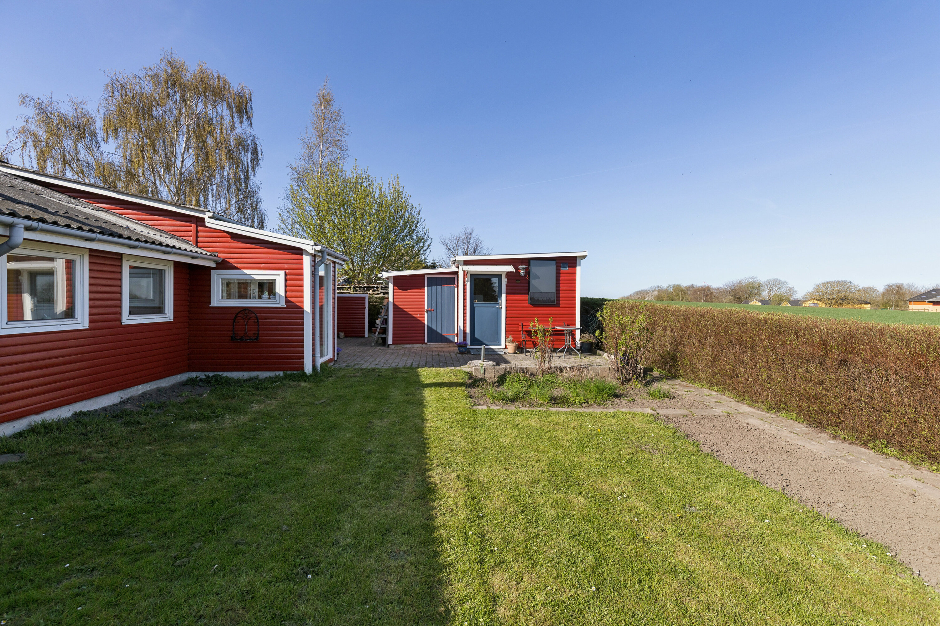 Fremhævet set fra haven billede i fuldskærmstilstand. Billede af Spættevej 5, St Kongsmark, 4200 Slagelse