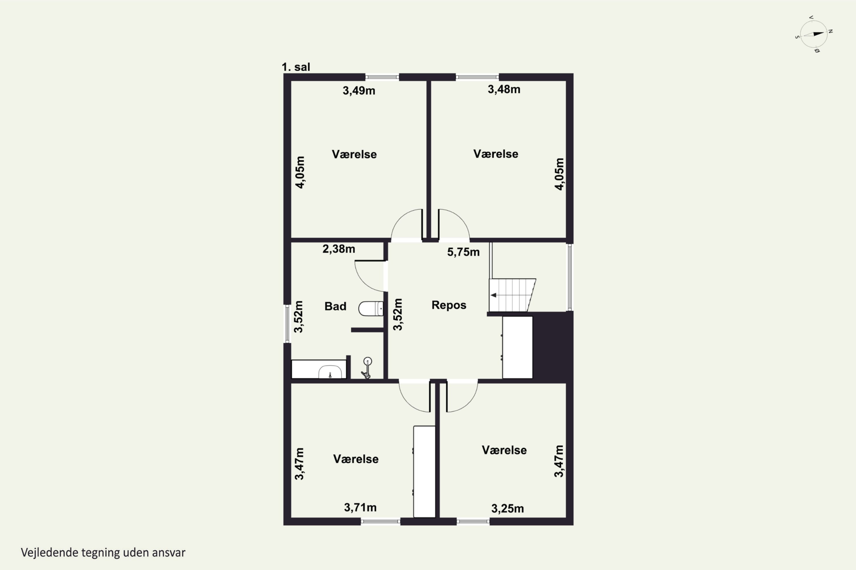 Plantegninger billede af Møllegårdsvej 2, Osted, 4320 Lejre
