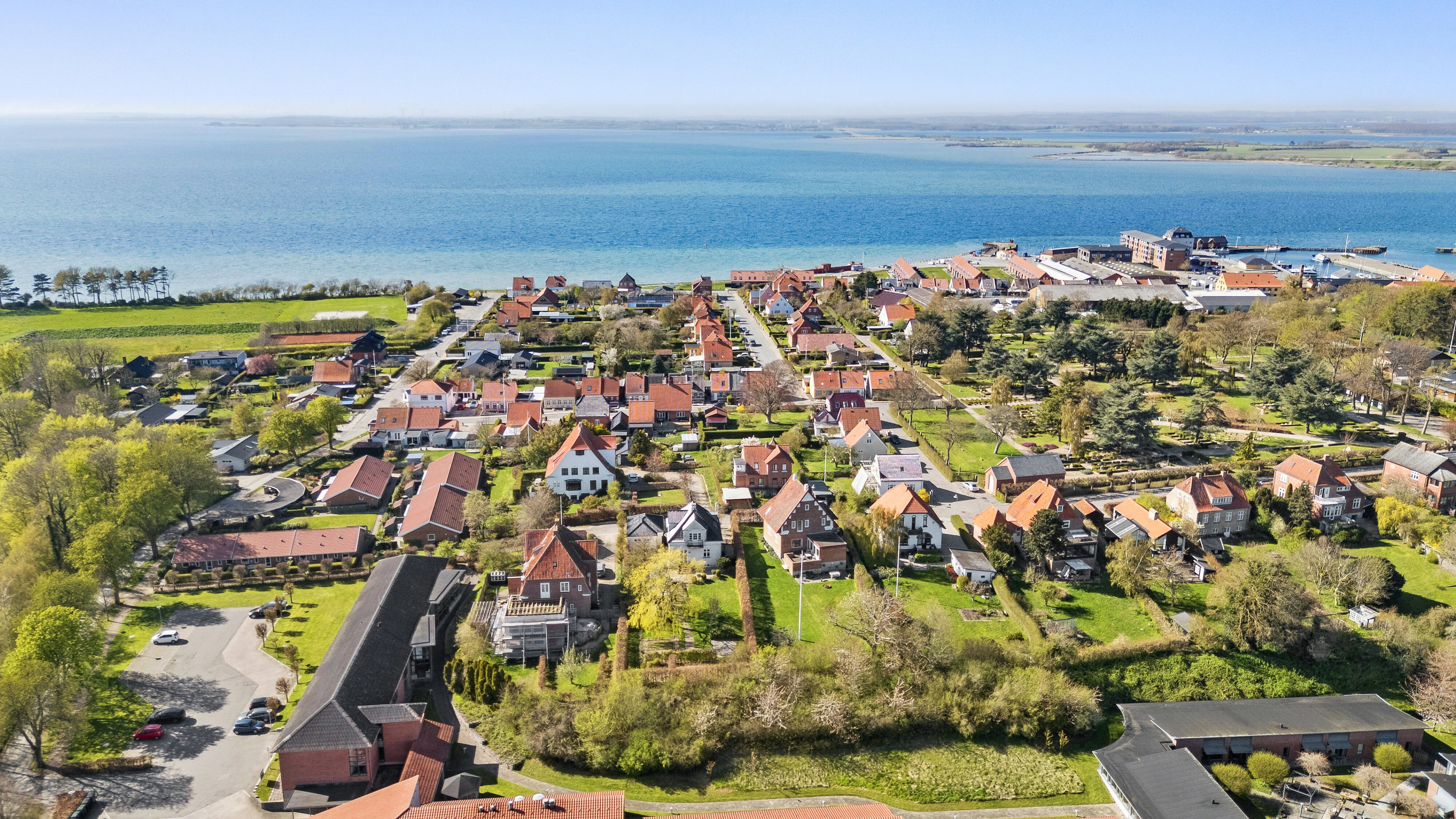 Fremhævet luftfoto billede i fuldskærmstilstand. Billede af Rue Villavej 5, 5900 Rudkøbing