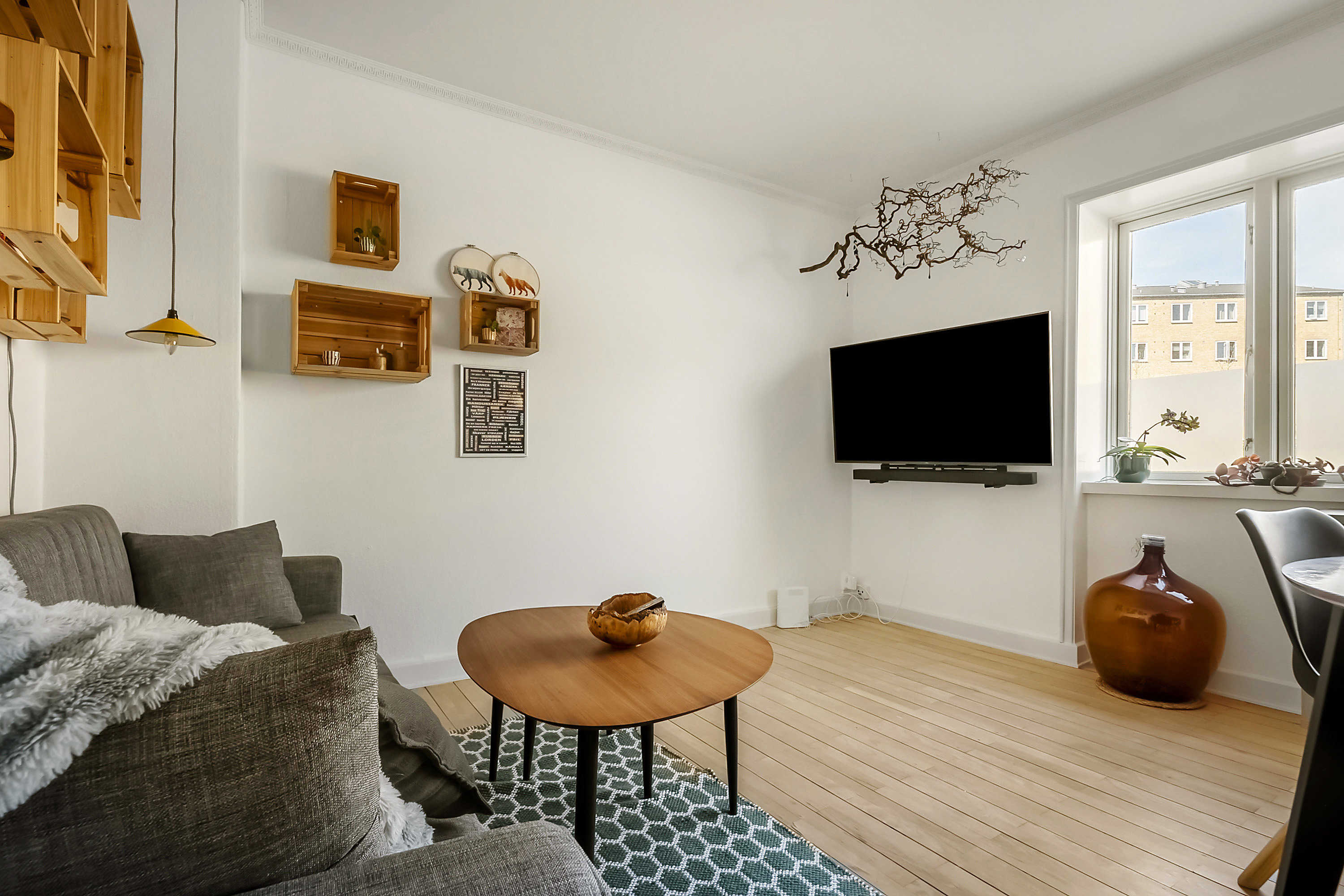 Fremhævet stue billede i fuldskærmstilstand. Billede af Nordre Ringgade 98, st.. th., Trøjborg, 8200 Aarhus N