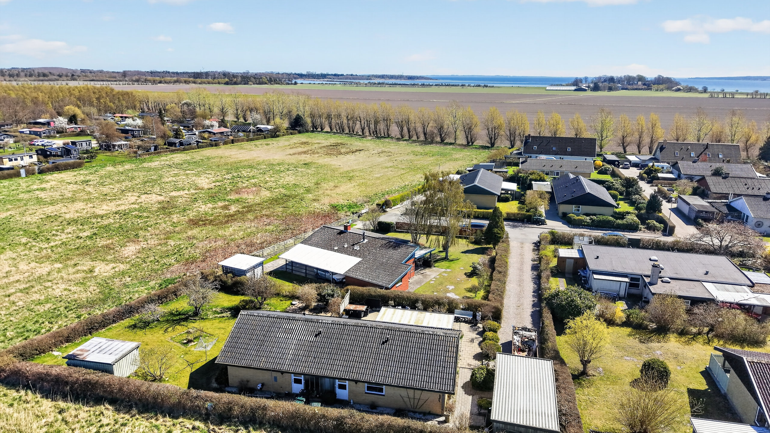 Fremhævet luftfoto billede i fuldskærmstilstand. Billede af Kingosvej 69, 4500 Nykøbing Sj