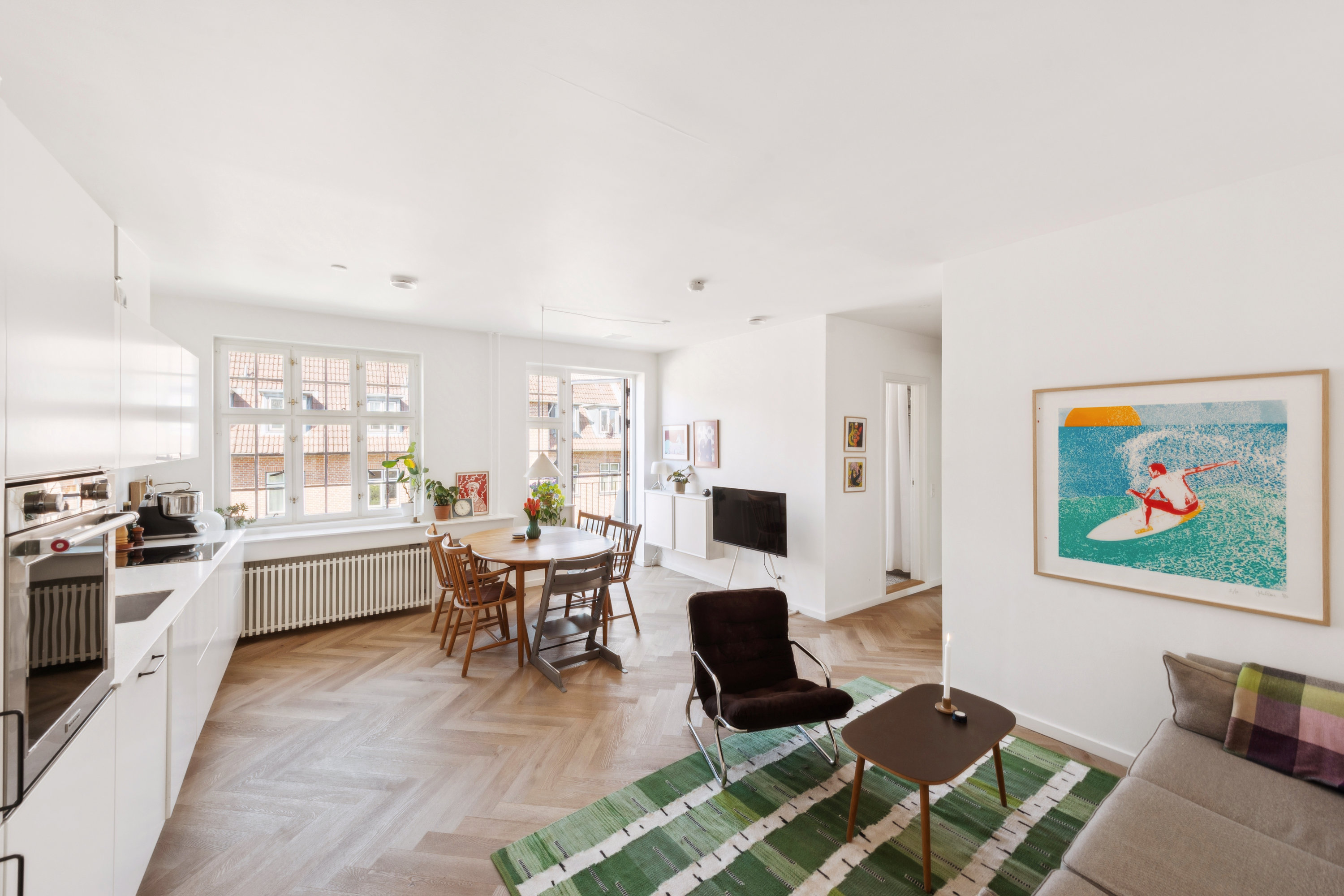 Fremhævet stue billede i fuldskærmstilstand. Billede af Brønshøjvej 6A, 2. tv., 2700 Brønshøj