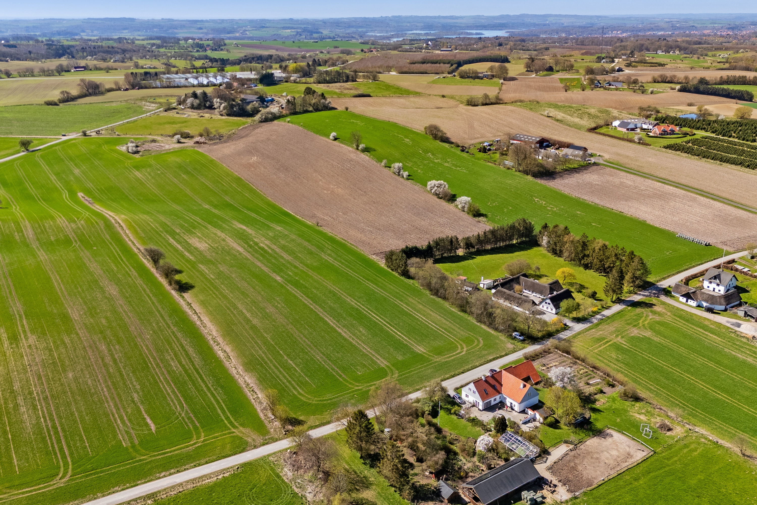 Fremhævet luftfoto billede i fuldskærmstilstand. Billede af Vitvedhedevej 18, Vitved, 8660 Skanderborg
