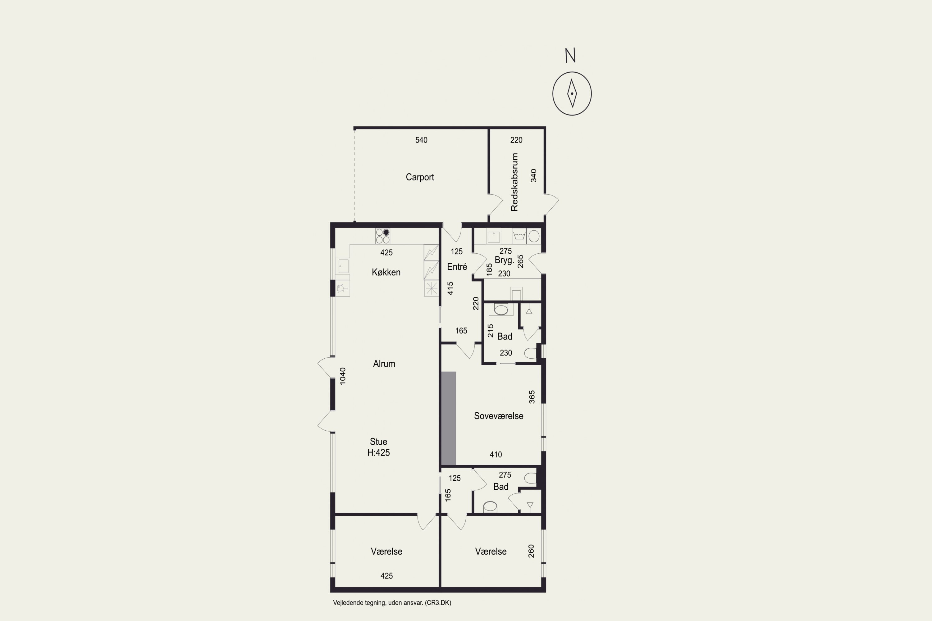 Plantegninger billede af Stengårdsalle 11, Nødebo, 3480 Fredensborg