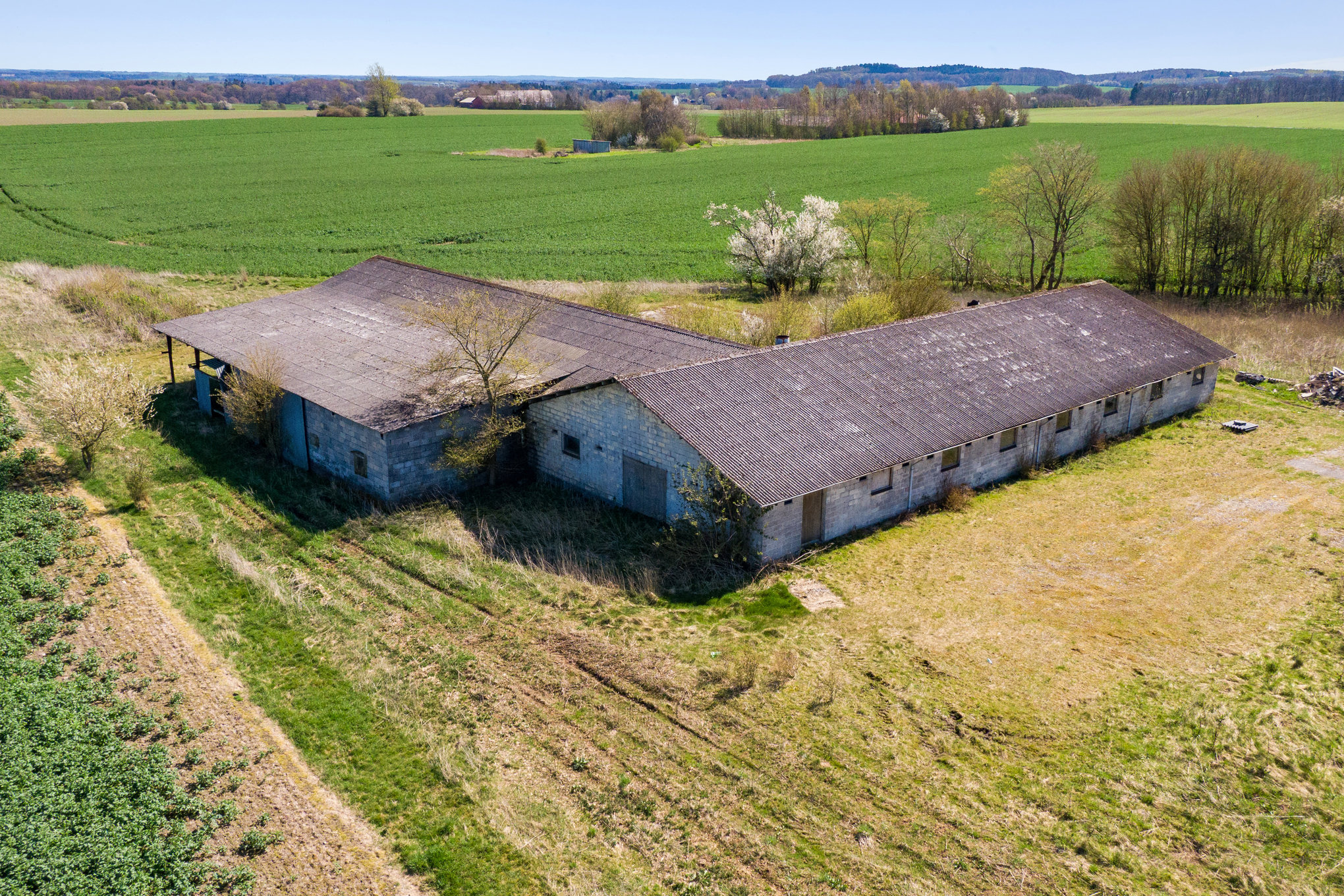 Fremhævet luftfoto billede i fuldskærmstilstand. Billede af Gammeljord 40, Tvede, 8930 Randers NØ