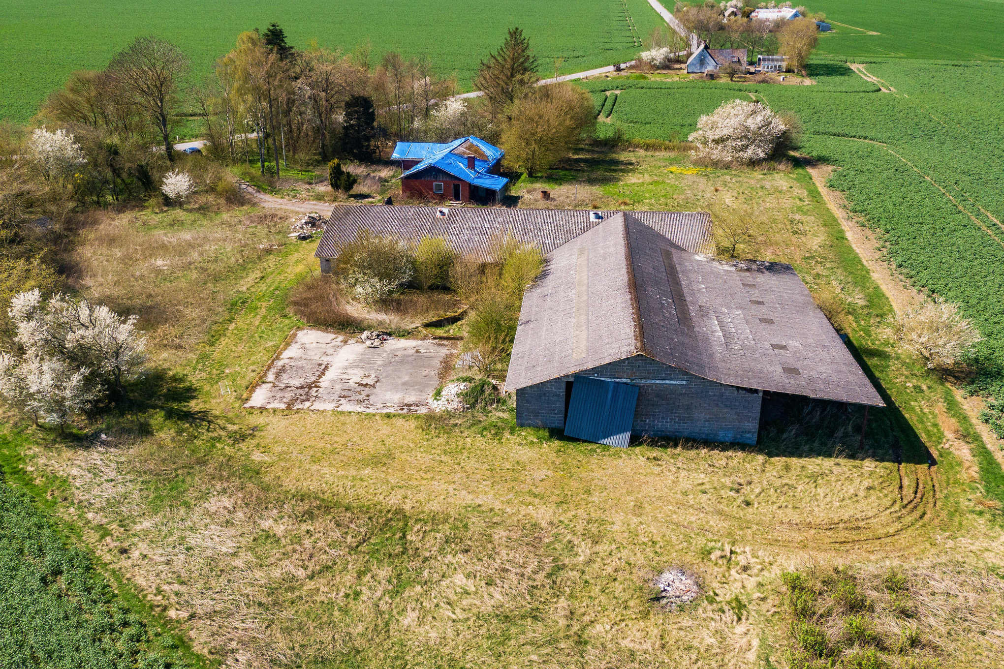 Fremhævet luftfoto billede i fuldskærmstilstand. Billede af Gammeljord 40, Tvede, 8930 Randers NØ
