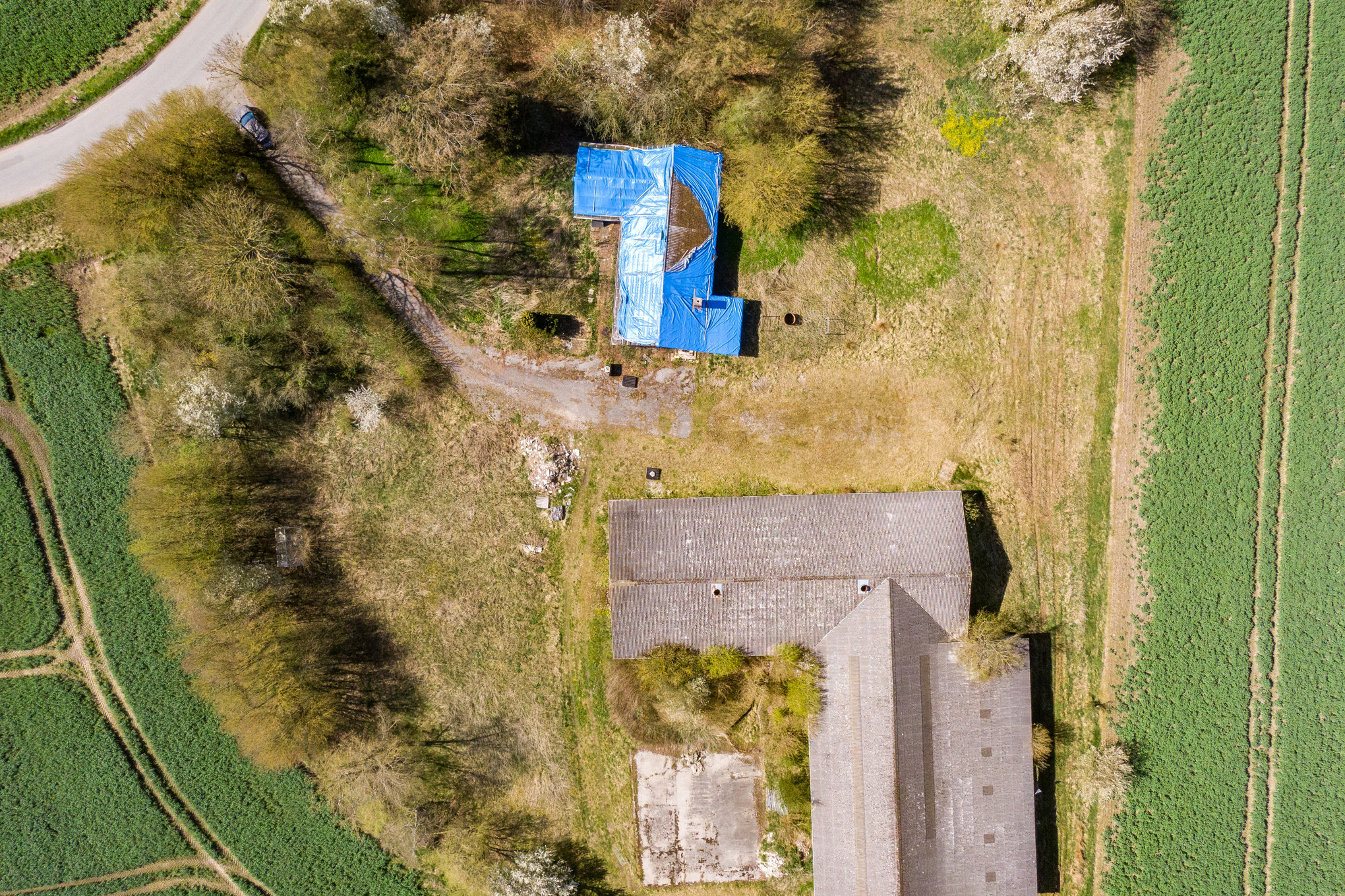 Fremhævet luftfoto billede i fuldskærmstilstand. Billede af Gammeljord 40, Tvede, 8930 Randers NØ