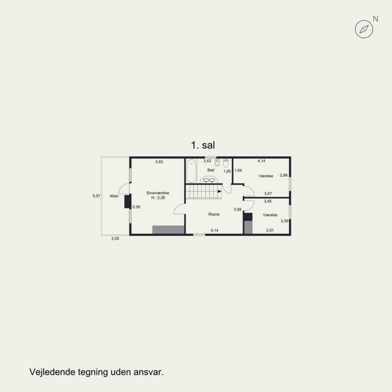 Plantegninger billede af Skrænten 12, Hosby, 7130 Juelsminde