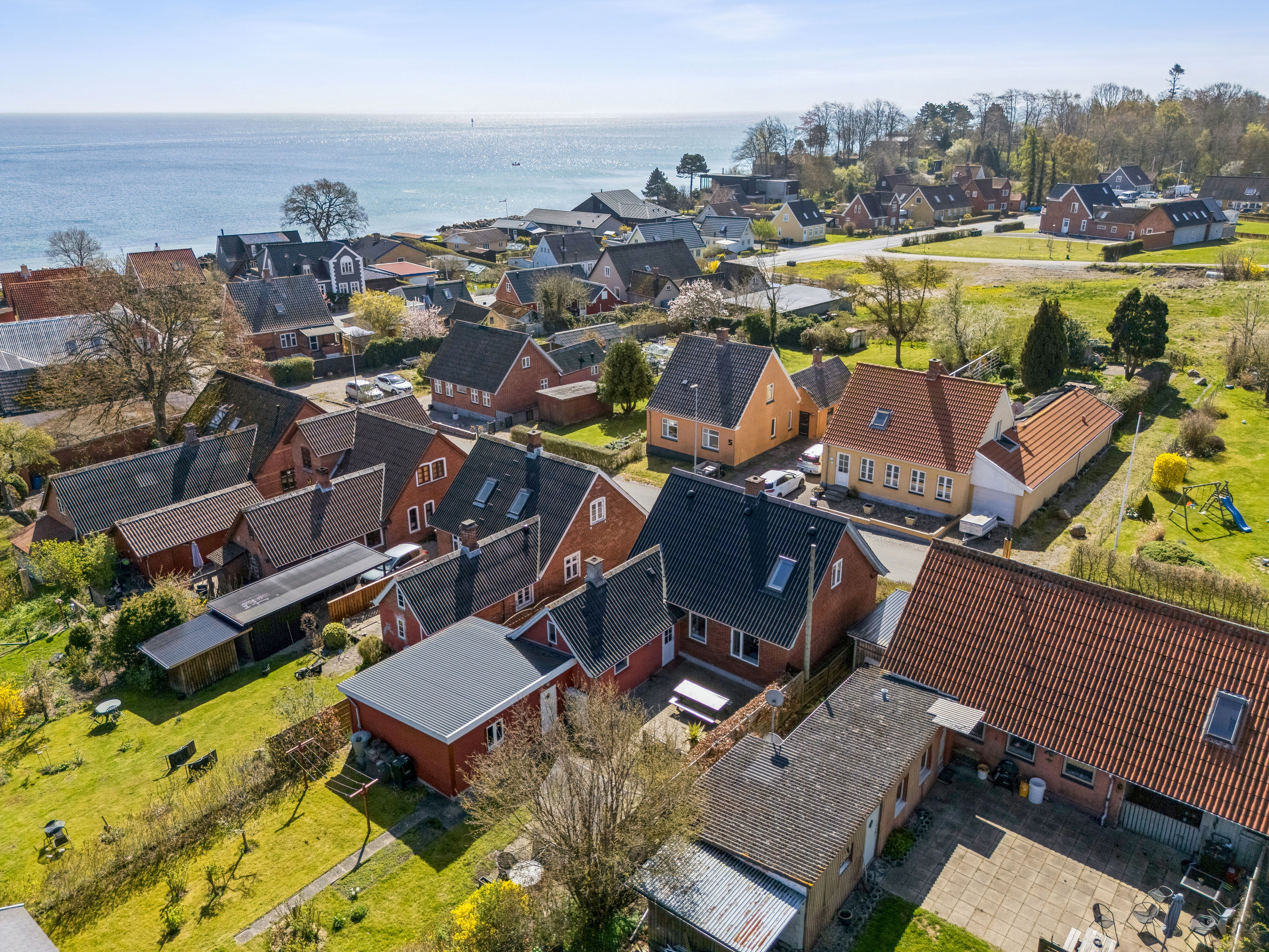 Fremhævet udsigt fra toppen billede i fuldskærmstilstand. Billede af Rævegade 10, Spodsbjerg, 5900 Rudkøbing