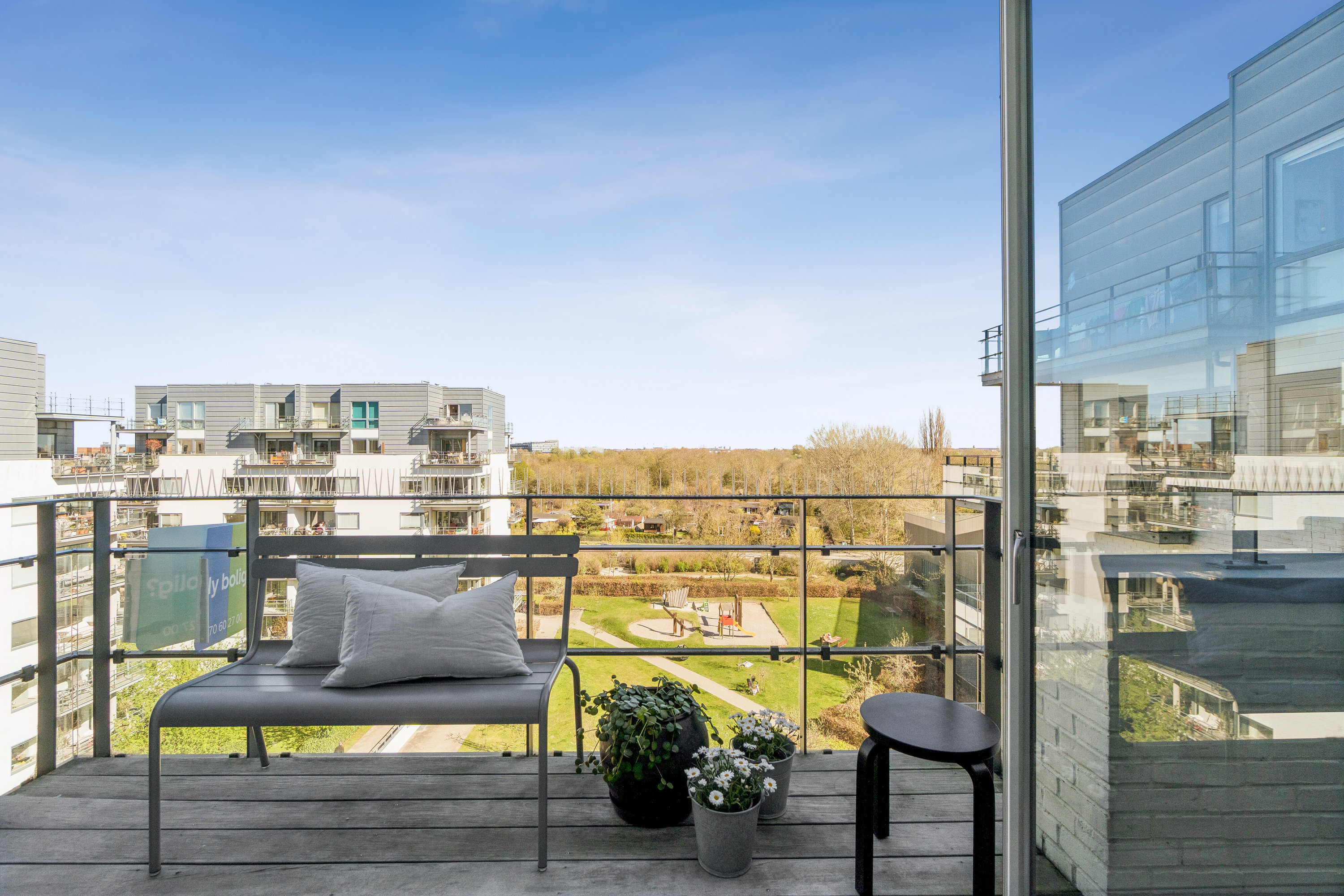 Fremhævet altan billede i fuldskærmstilstand. Billede af Jens Otto Krags Gade 6, 6. th., 2300 København S